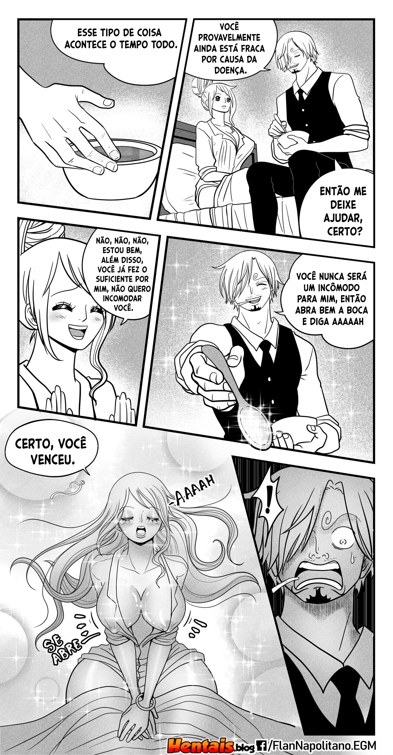One Piece HQ Hentai: Flan Napolitan Cap.04 - Página 21