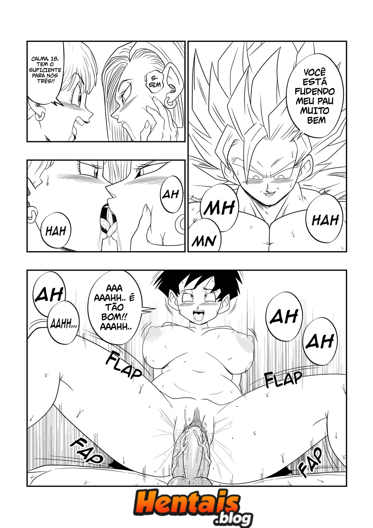 Dragon Ball HQ Porno: Entre As Sombras do Palácio Cap.03 - Página 22