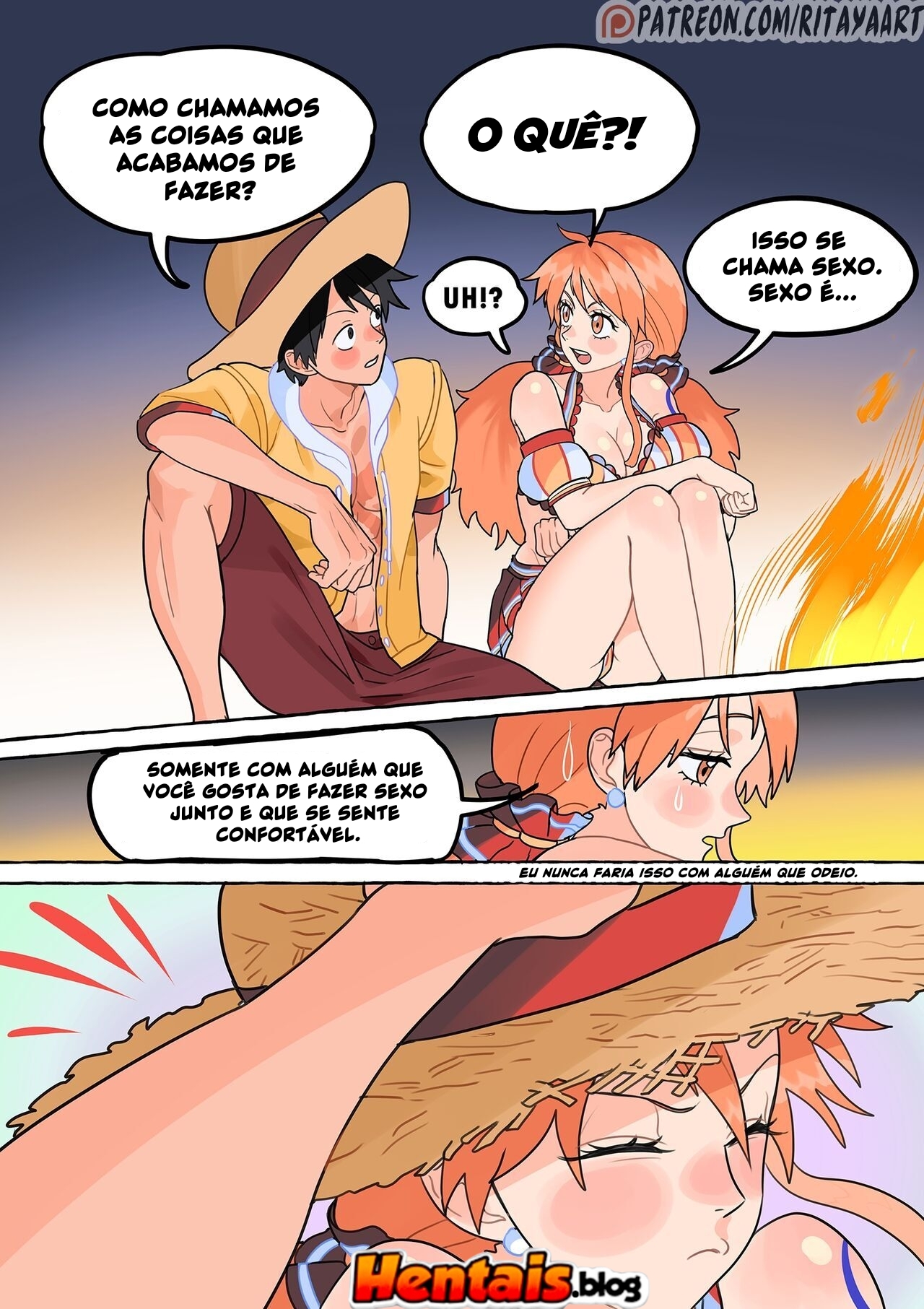 One Piece Porno: O Incidente Na Ilha Deserta - Página 22
