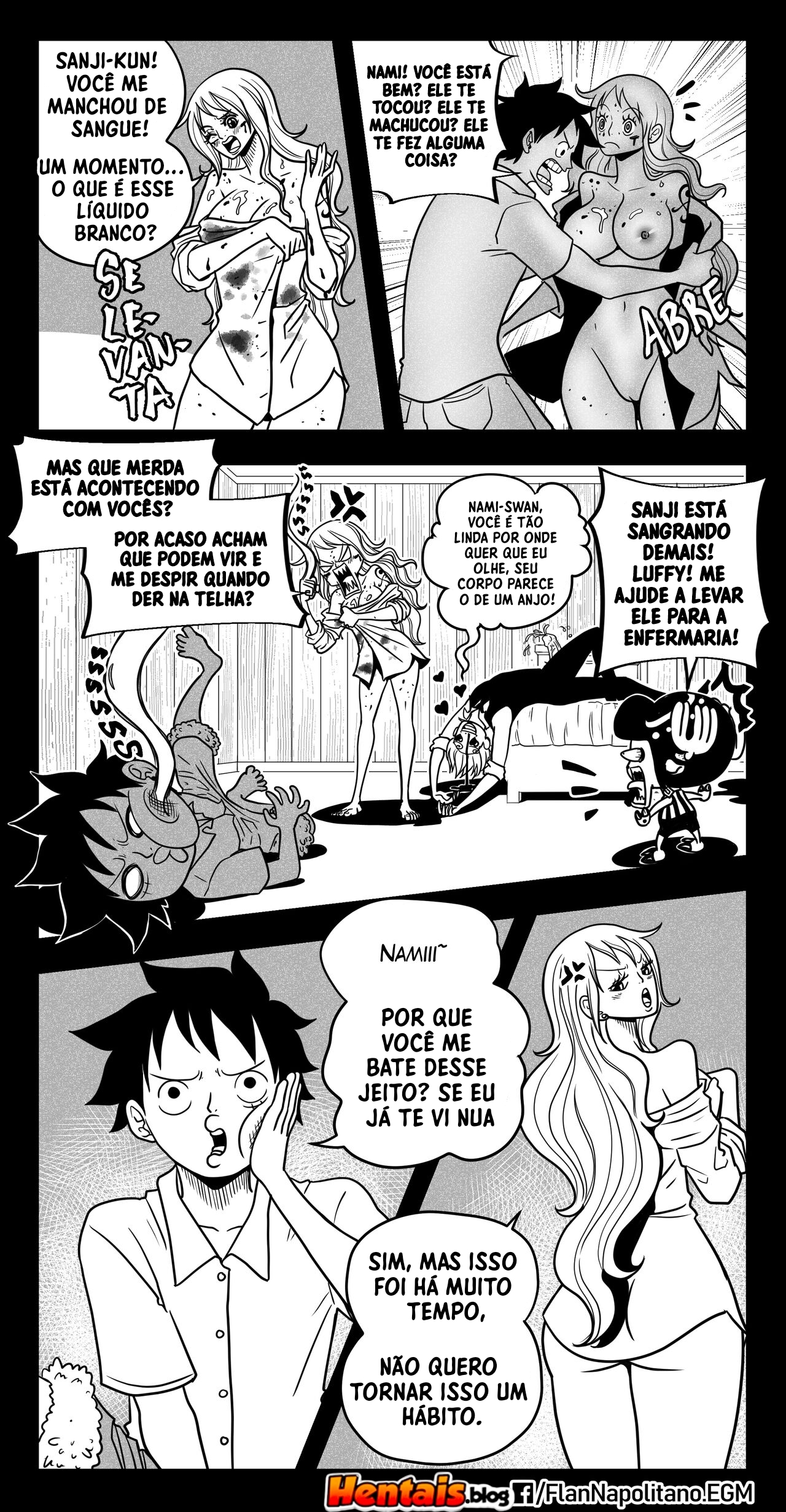 One Piece HQ Hentai: Flan Napolitan Cap.05 - Página 28