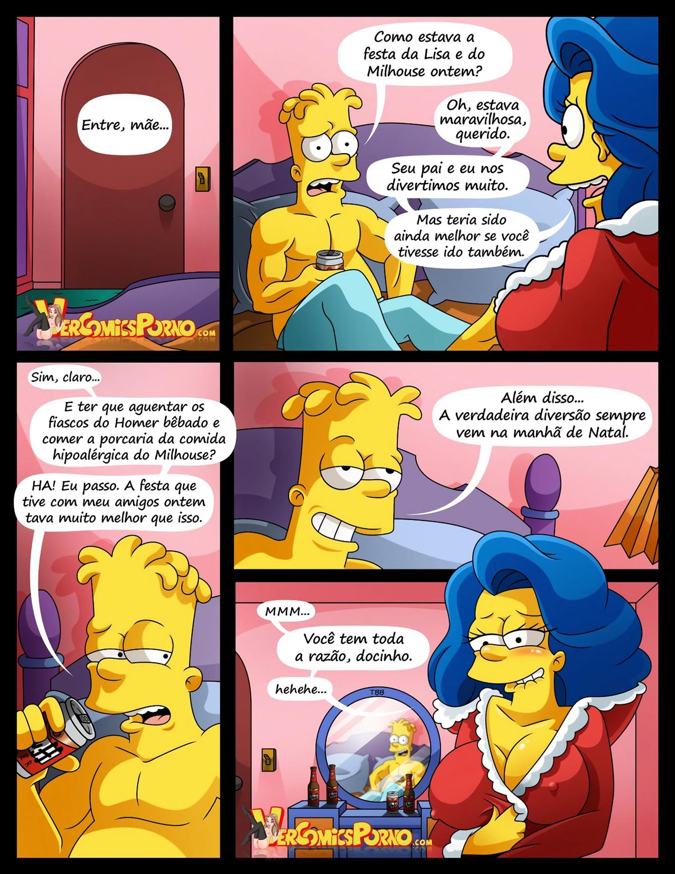 Os Simpsons Hentai: Natal Branco e Leitoso - Página 3