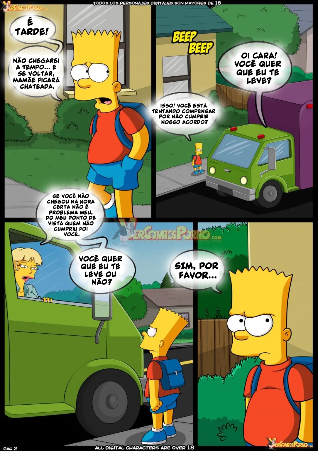 Os Simpsons Porno: Velhos Costumes VL.09 - Página 3
