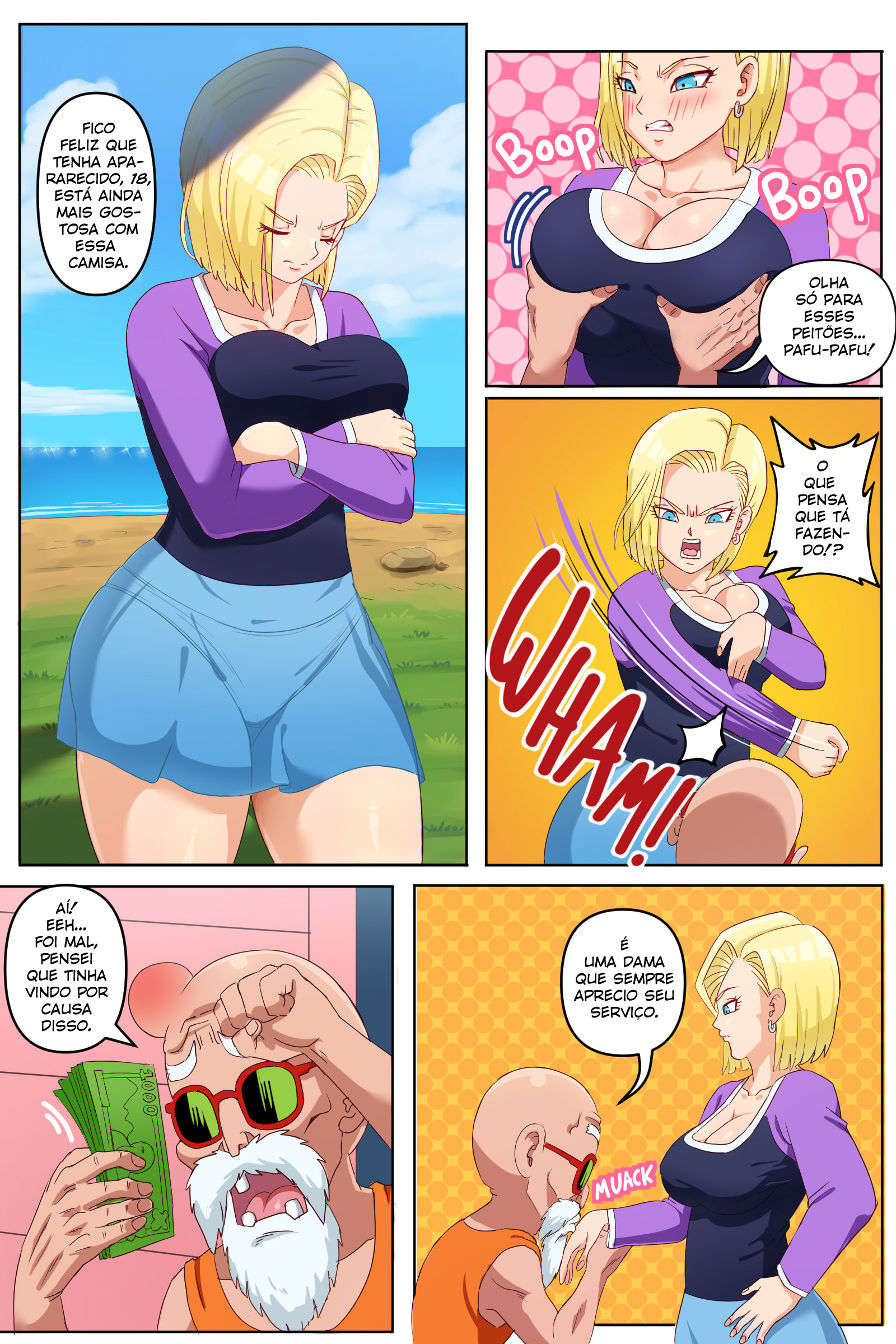 Dragon Ball Comis Erótico: Android 18 NTR Cap.1 - Página 3