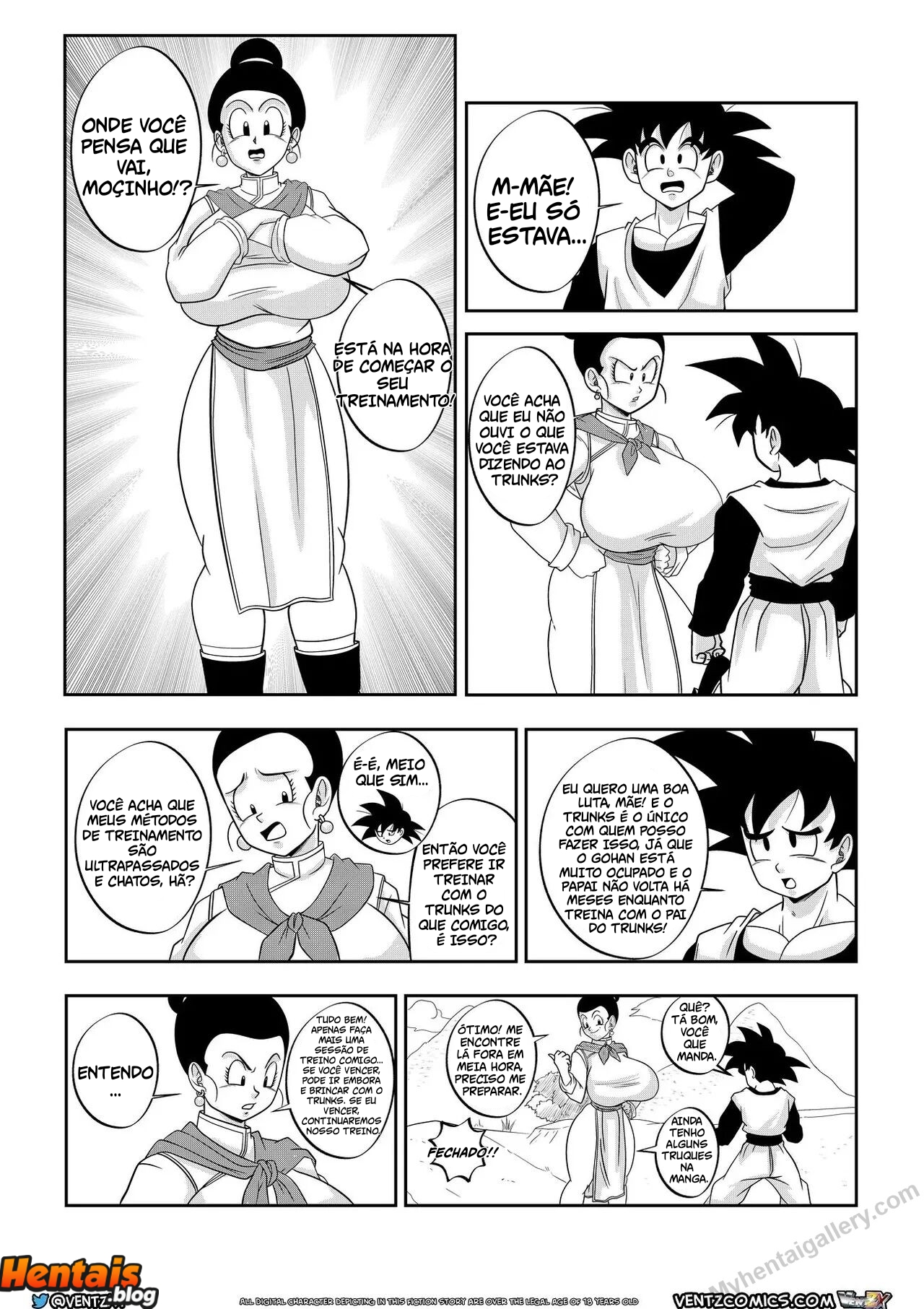 Dragon Ball HQ Porno: Treinamento Especial de Chichi - Página 3