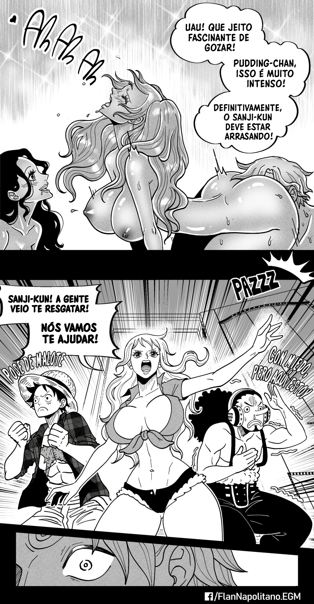 One Piece HQ Hentai: Flan Napolitan Cap.10 - Página 31