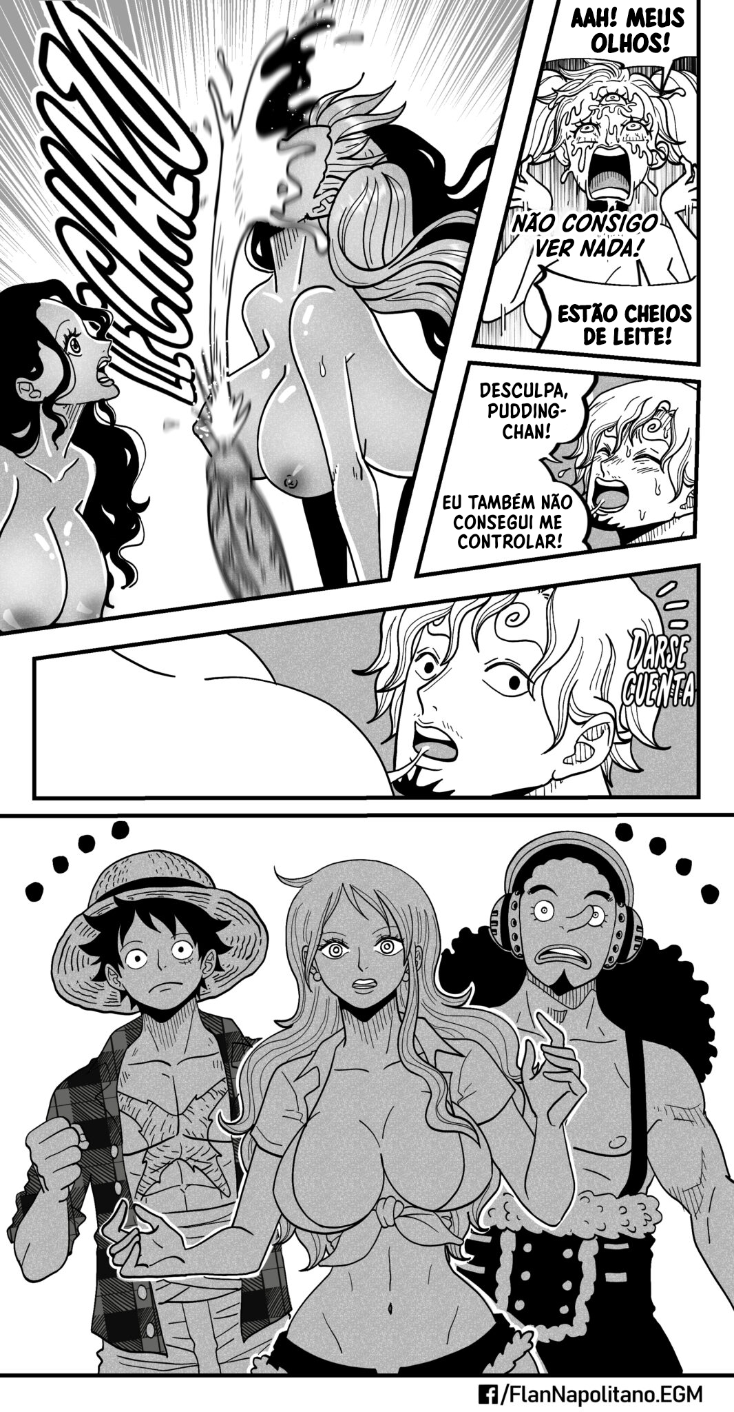 One Piece HQ Hentai: Flan Napolitan Cap.10 - Página 32
