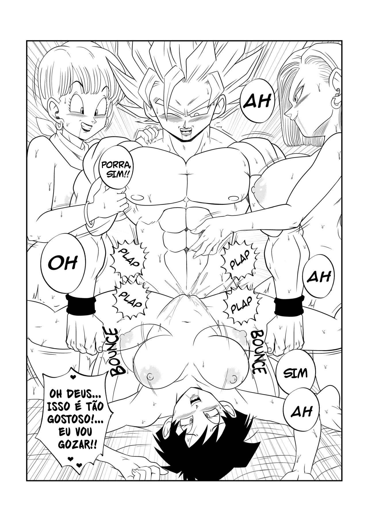 Dragon Ball HQ Porno: Entre As Sombras do Palácio Cap.03 - Página 33