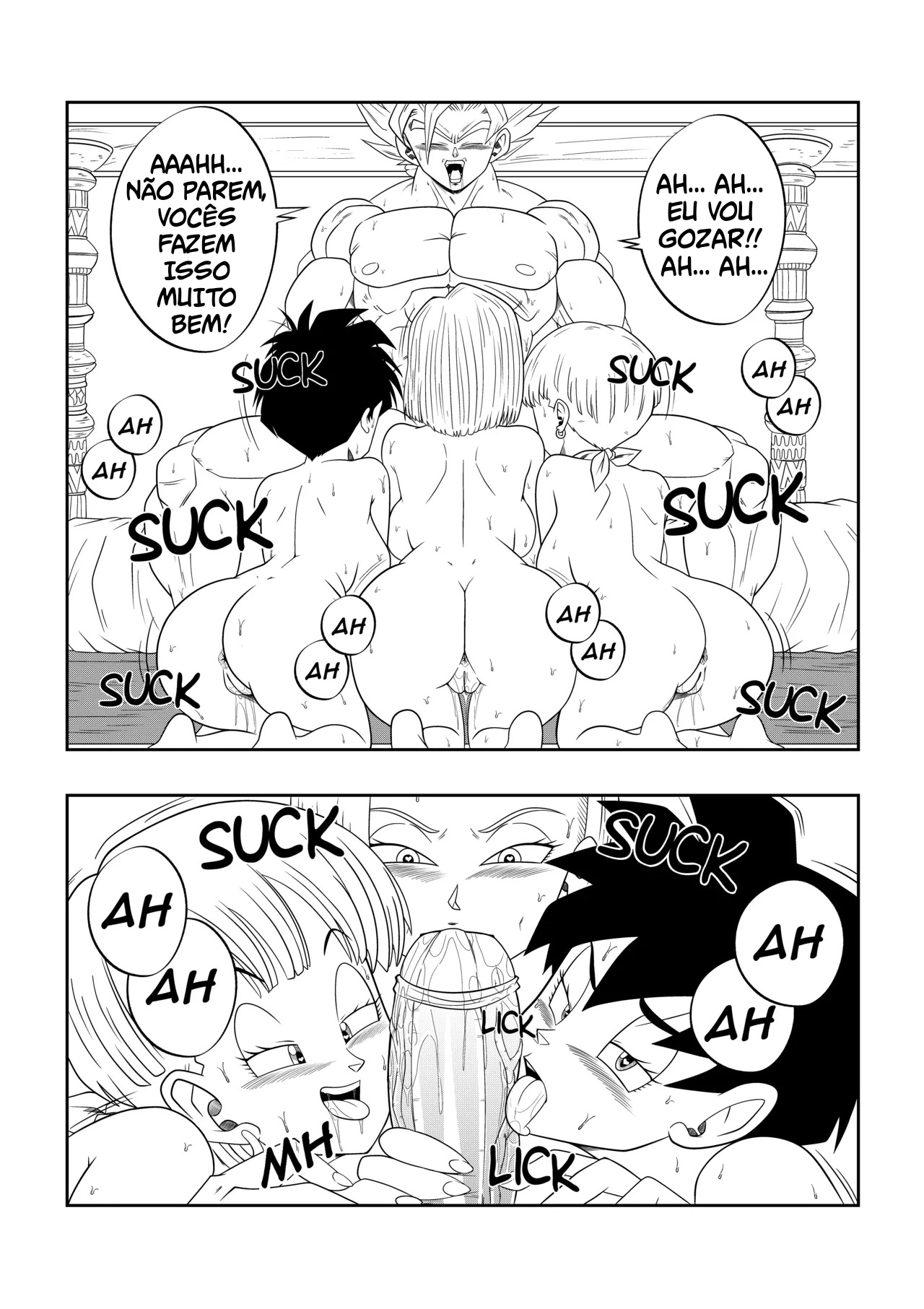 Dragon Ball HQ Porno: Entre As Sombras do Palácio Cap.03 - Página 37