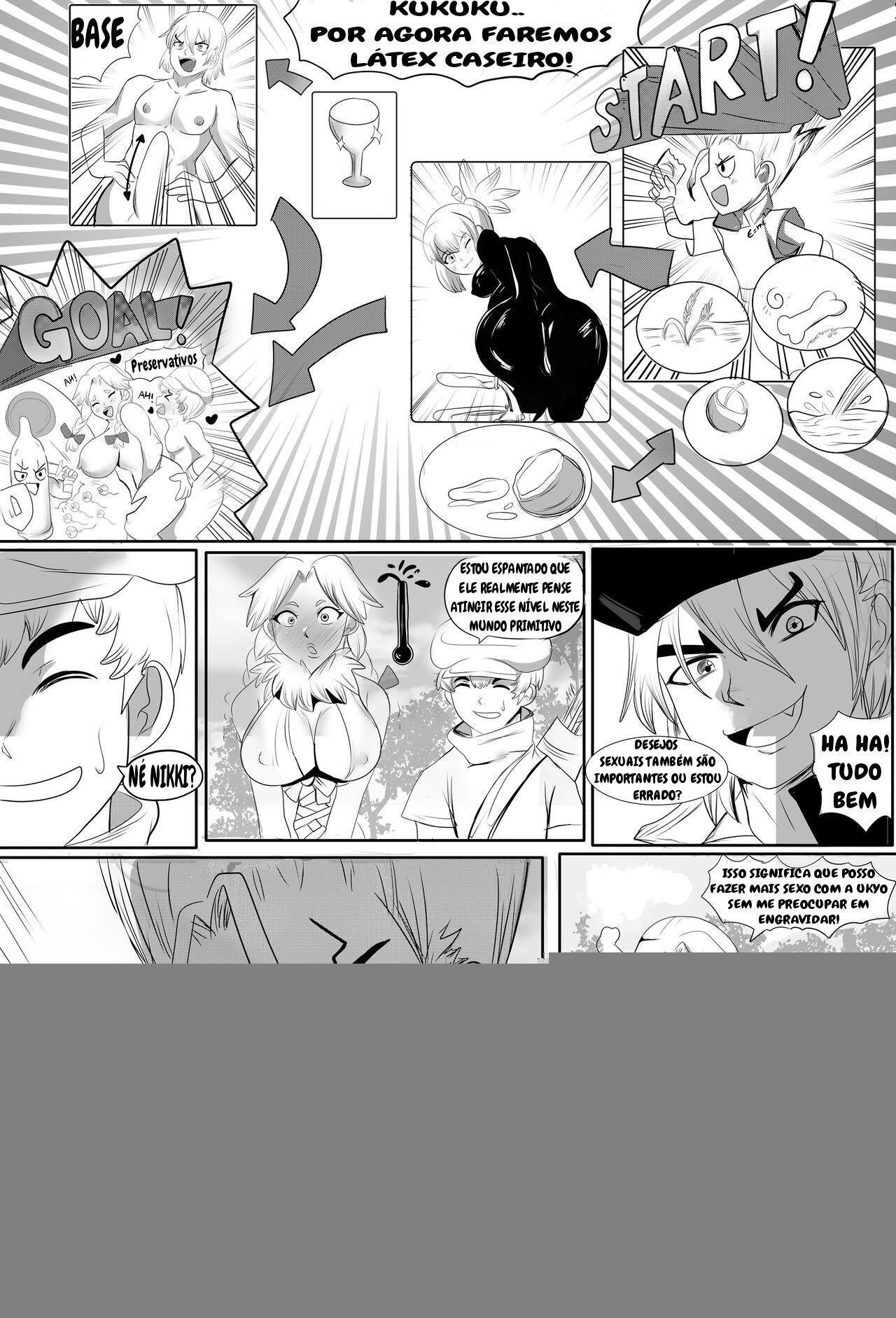 Dr. Stone Porno: Caverna Secreta - Página 38