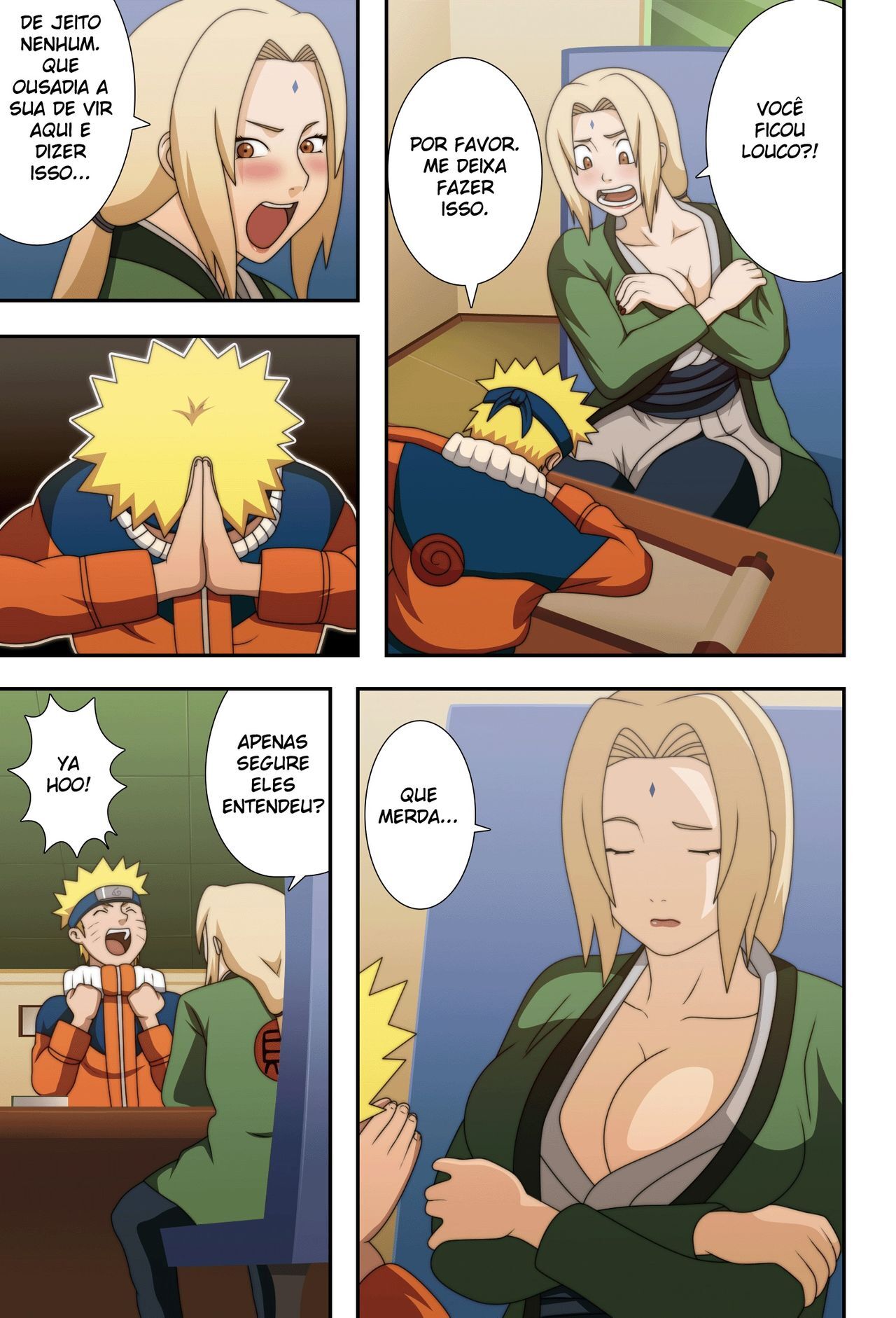 Naruto Porno: Tsunade Ninja de Peitos Grande - Página 4