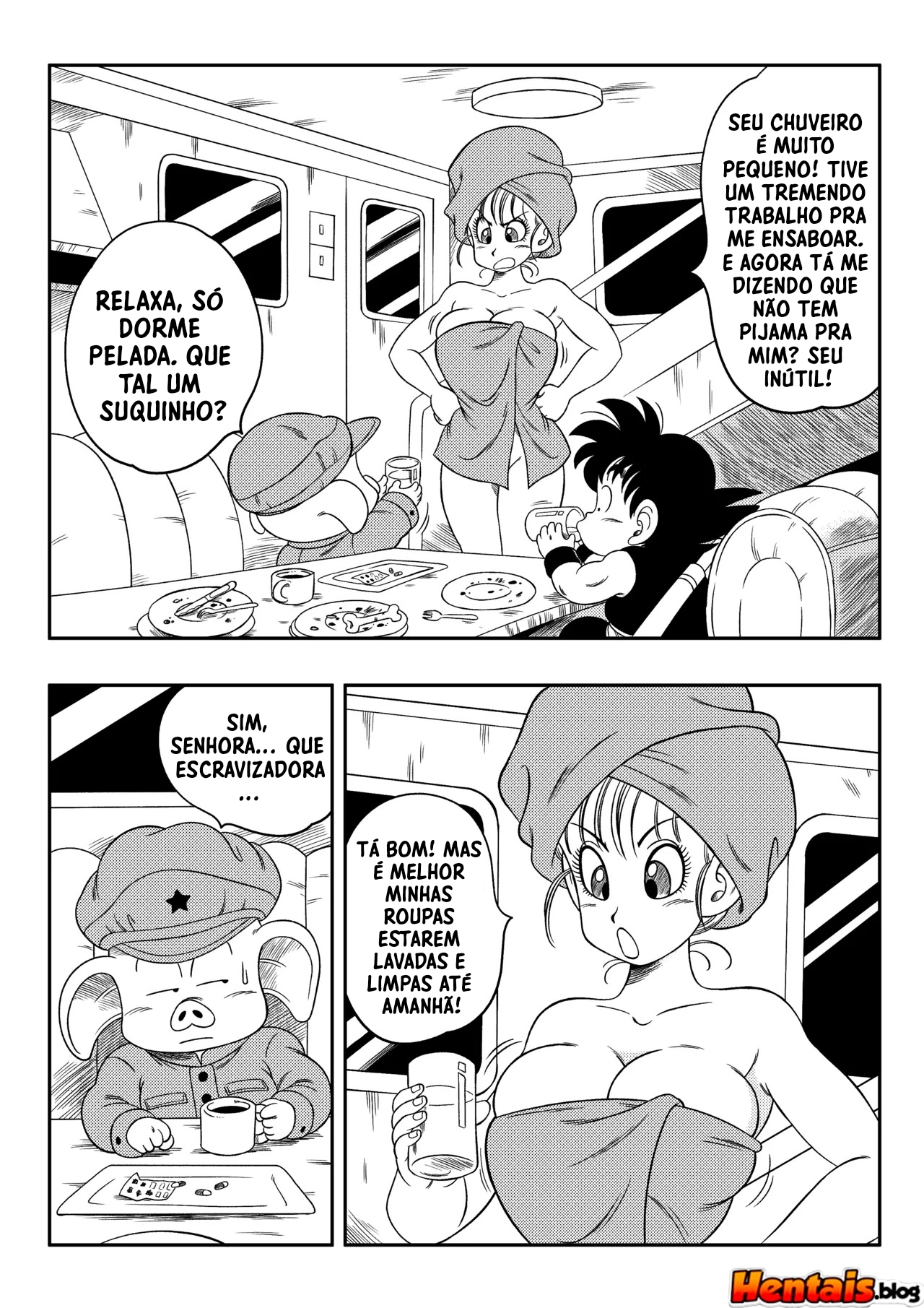 Dragon ball HQ Hentai: Bulma x Oolong - Página 4