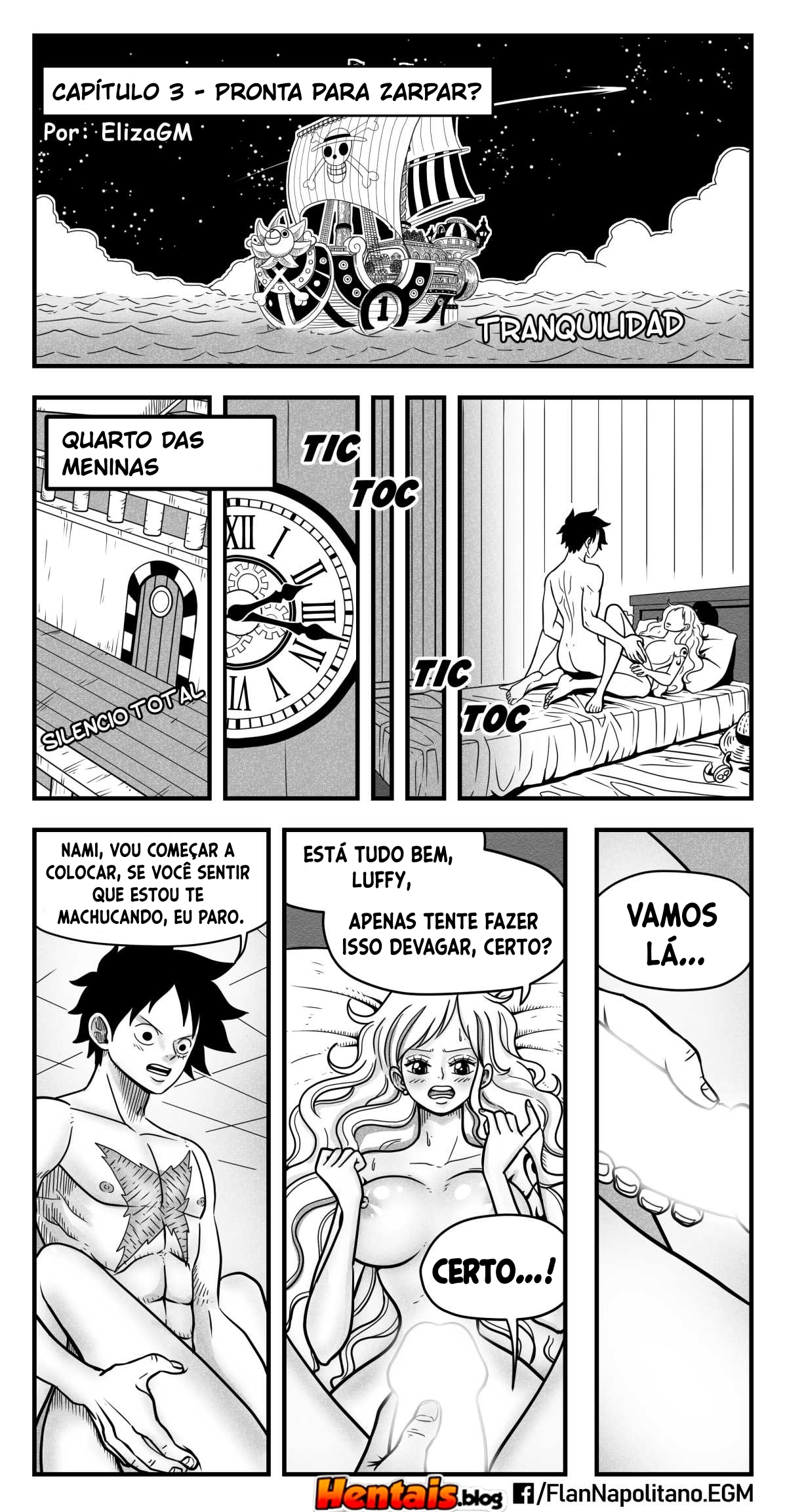 One Piece HQ Hentai: Flan Napolitan Cap.03 - Página 4