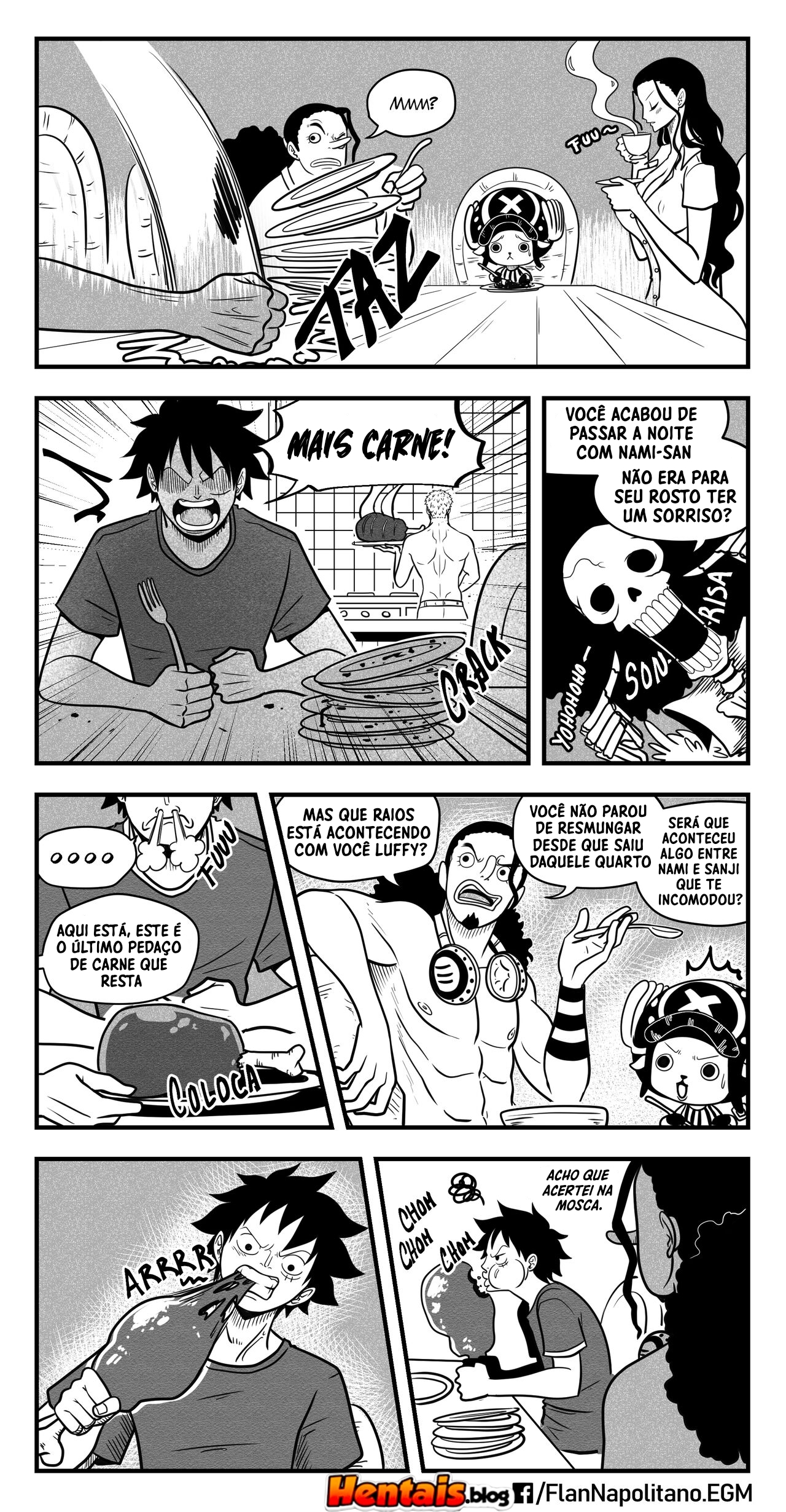One Piece HQ Hentai: Flan Napolitan Cap.05 - Página 4