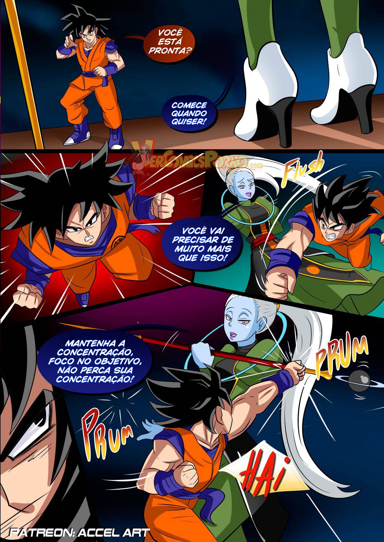 Dragon Ball Porno: Treinamento Especial Para Goku - Página 4
