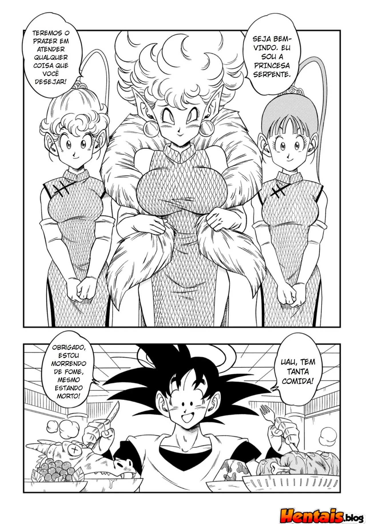 Dragon Ball z: A Hospitalidade da Princesa Serpente - Página 4