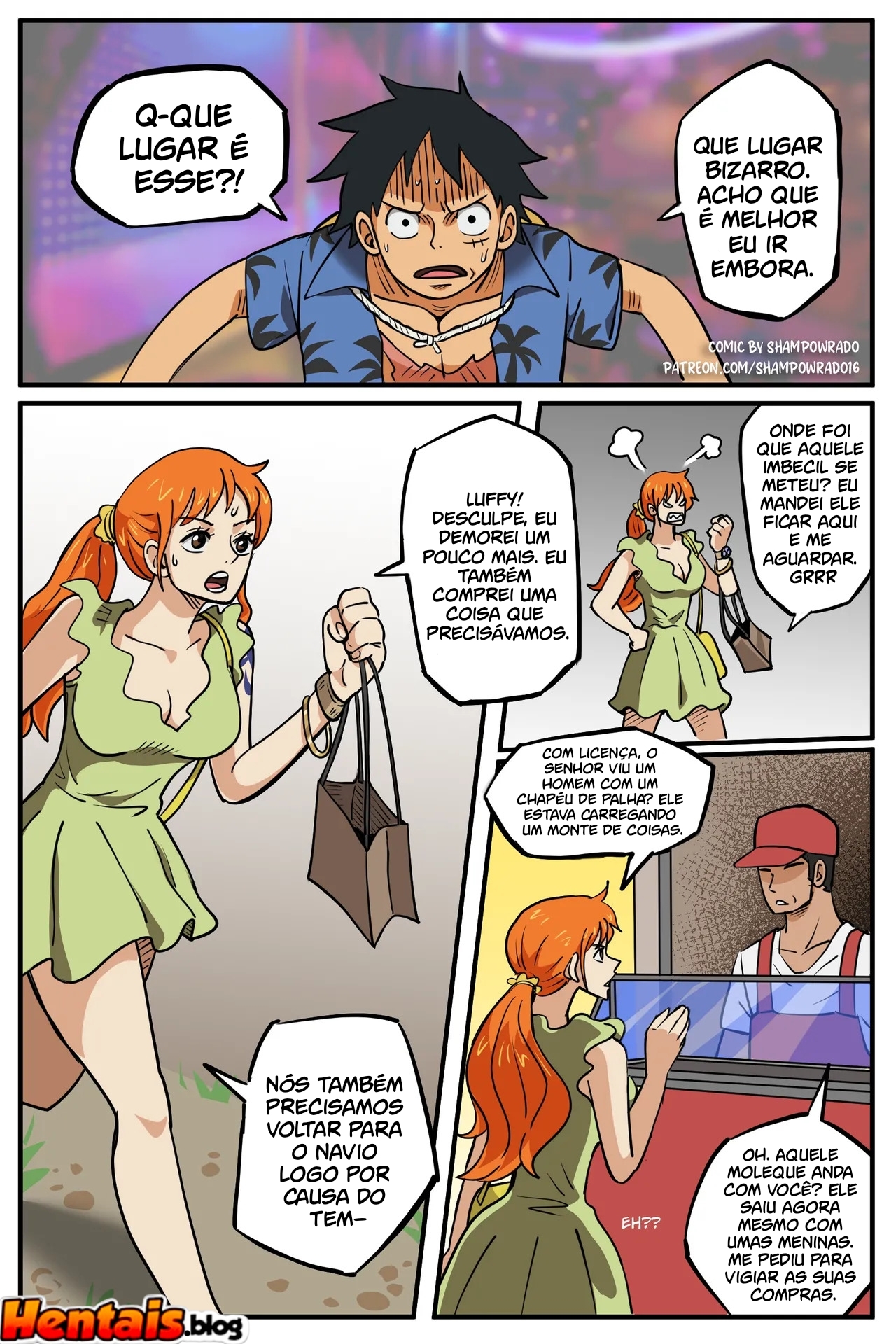 One Piece Porno: Descoberta Luffy x Nami - Página 4
