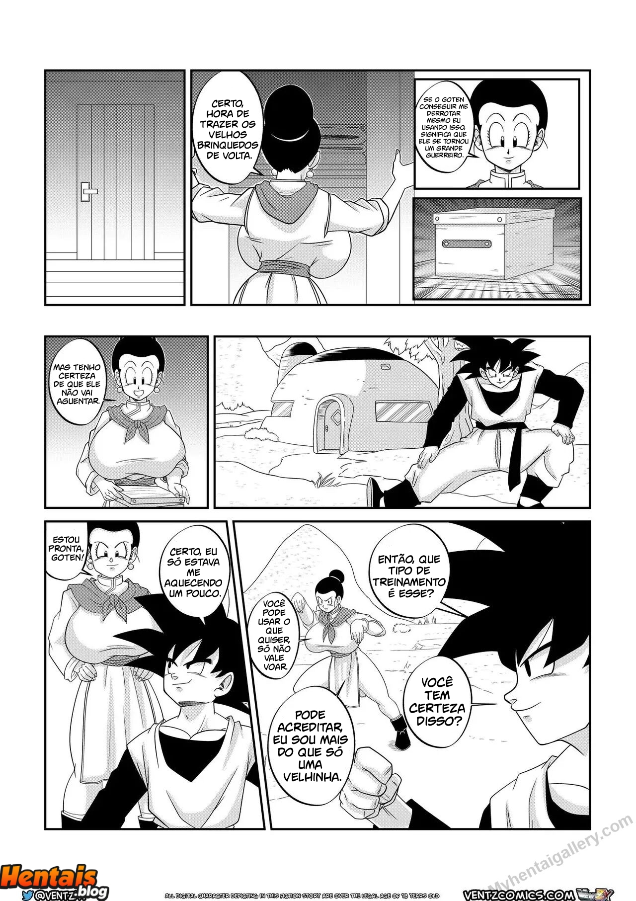 Dragon Ball HQ Porno: Treinamento Especial de Chichi - Página 4
