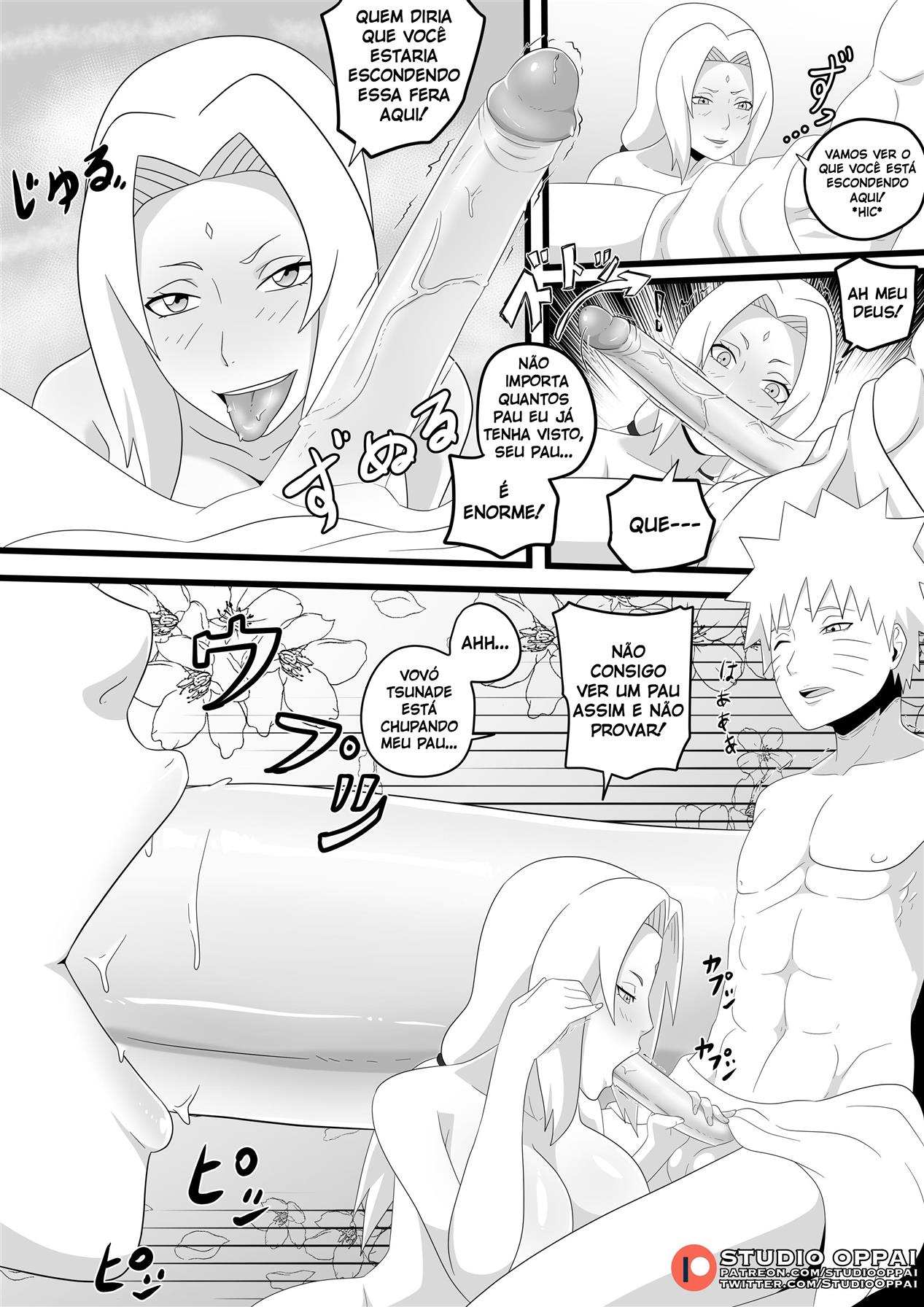 Seduzido pela Tsunade nas Fontes Termais - Página 4