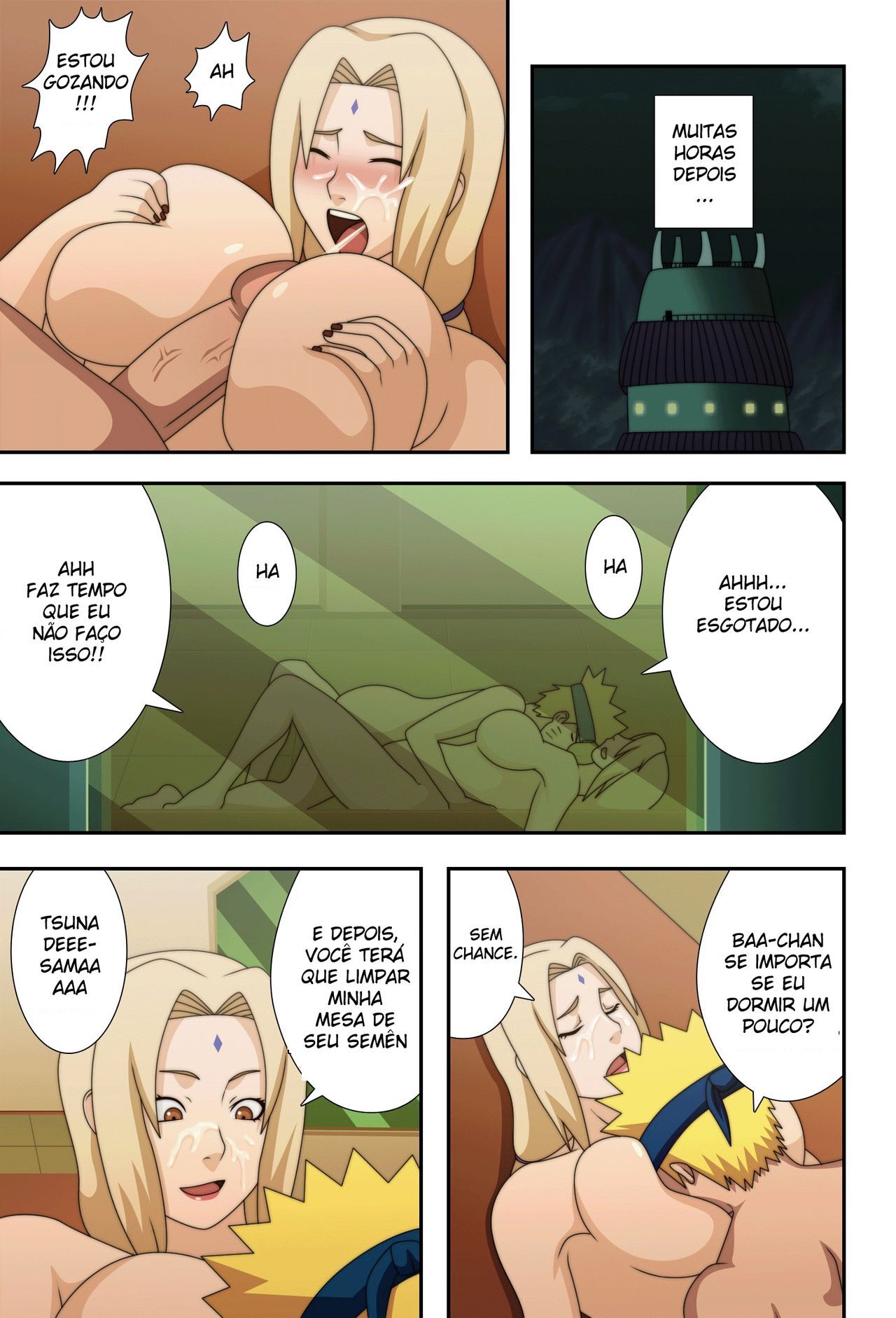 Naruto Porno: Tsunade Ninja de Peitos Grande - Página 40