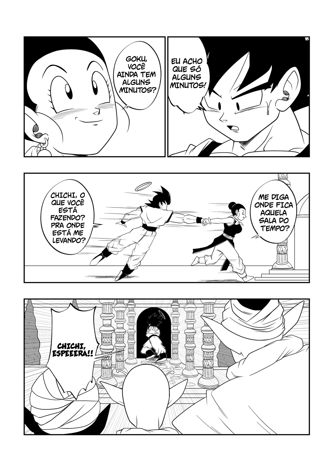 Dragon Ball HQ Porno: Entre As Sombras do Palácio Cap.03 - Página 40