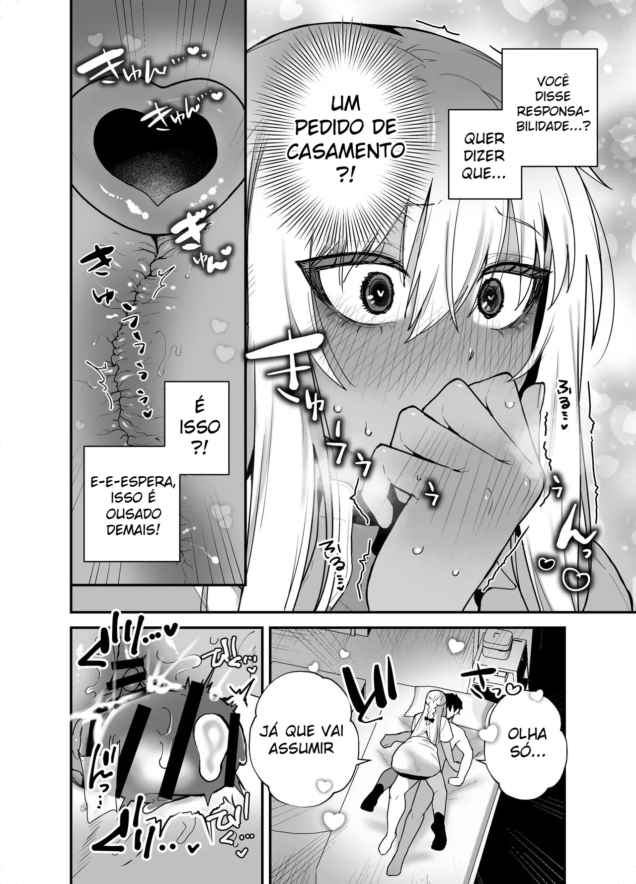 Retribuição da Gyaru: O Trabalhador Que Salvou Uma Gyaru Peituda de Um Rebelde E Acabou Tendo Um Romance Puro Com Ela - Página 41