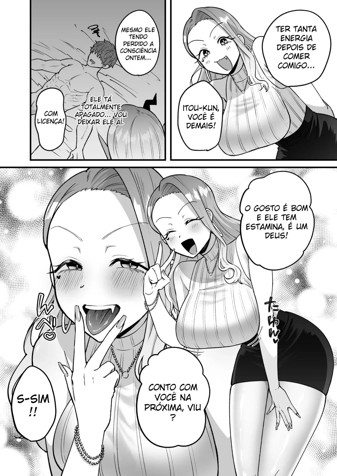 Acontece Que a Mulher do Meu Trabalho Era Uma Succubus Super Safada?! - Página 47