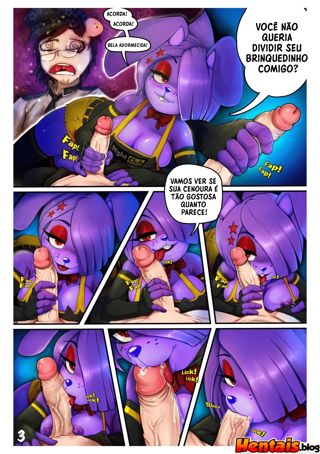 Five Nights at Freddys Erótico: Noites de sexo no Frennis 5 - Página 5