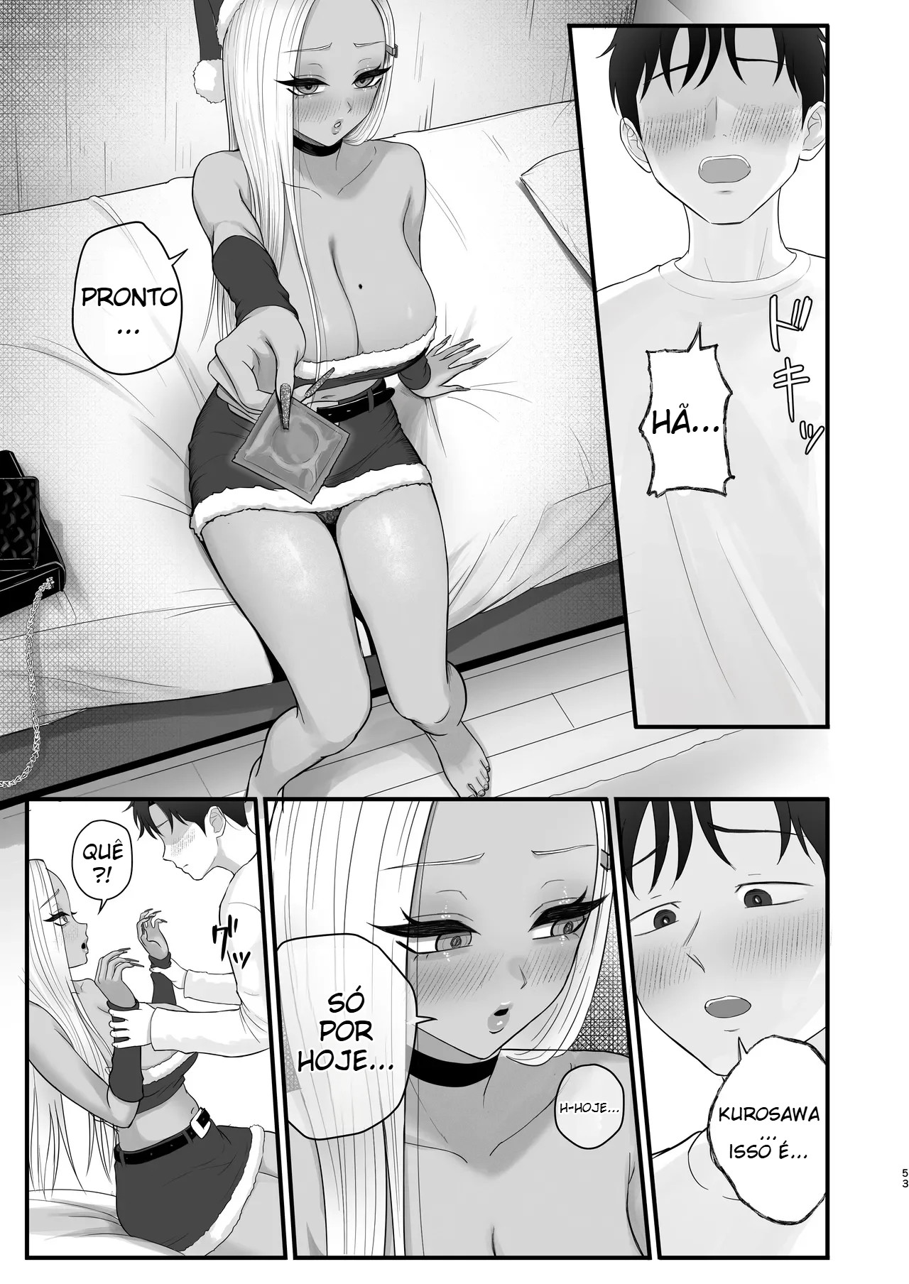 Minha Amiga Gyaru Que No Fundo Cede Fácil à Insistência - Página 50