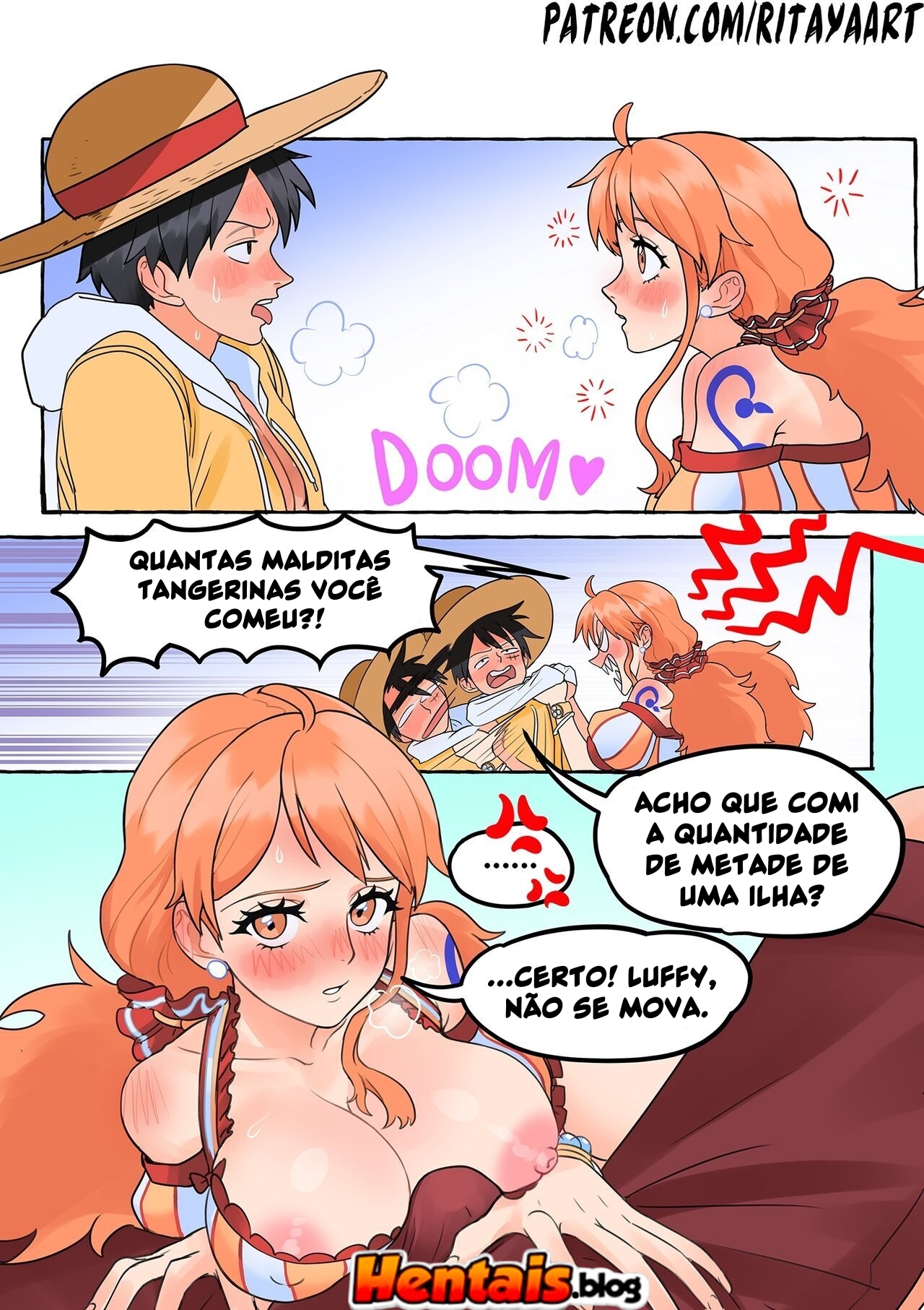 One Piece Porno: O Incidente Na Ilha Deserta - Página 6