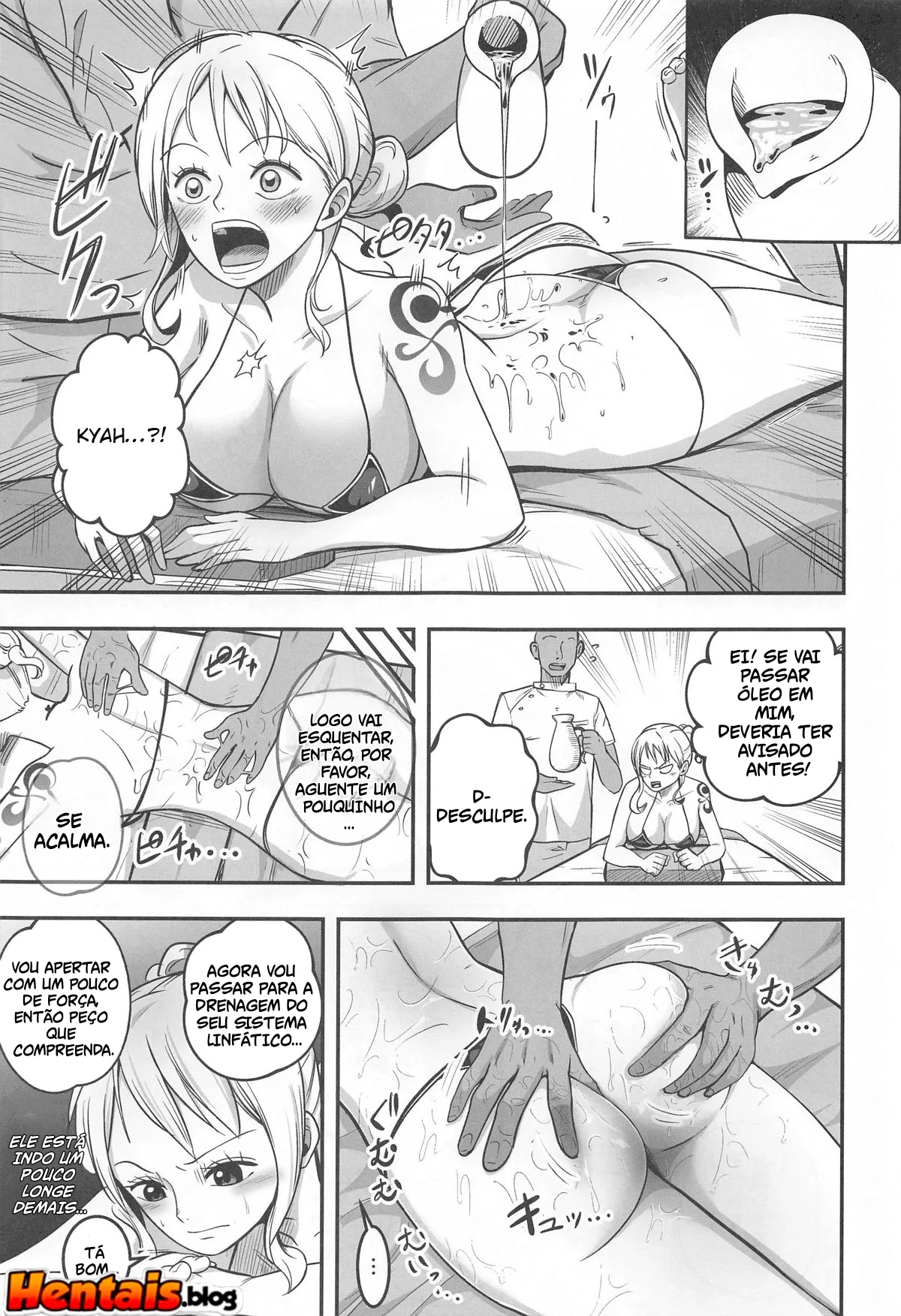 One Piece HQs Adultas: Massagem Depois Do Banho - Página 6
