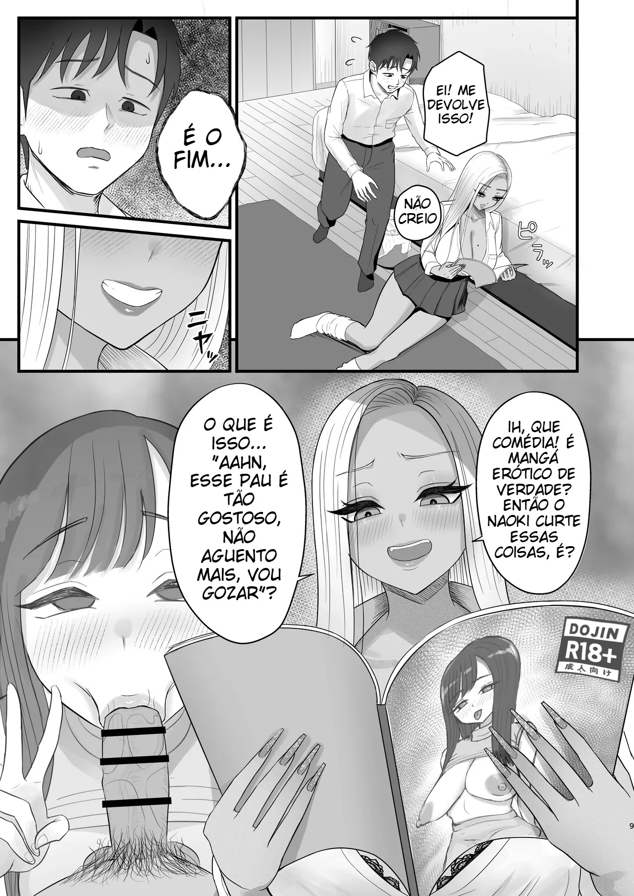 Minha Amiga Gyaru Que No Fundo Cede Fácil à Insistência - Página 6