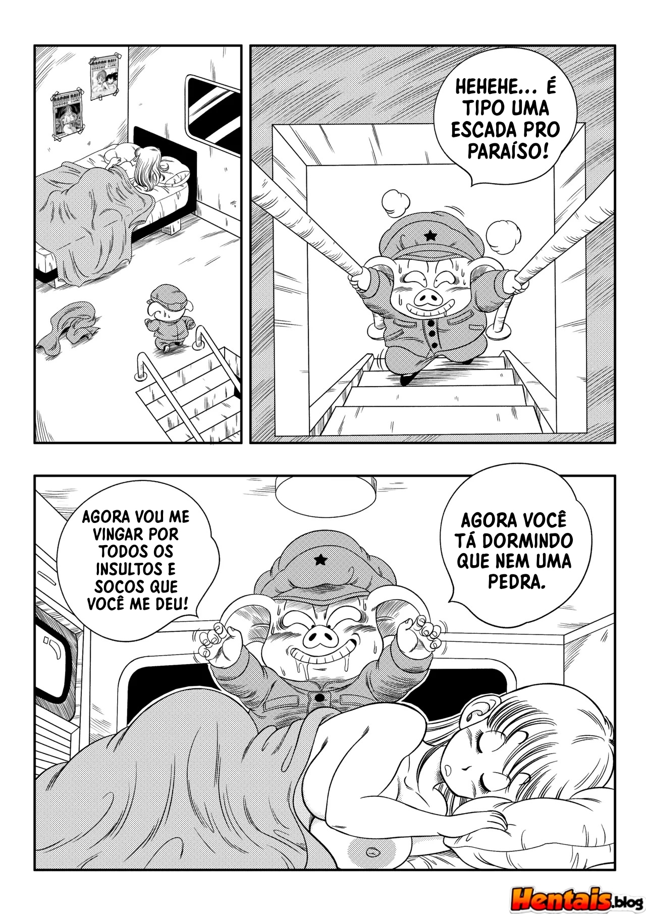 Dragon ball HQ Hentai: Bulma x Oolong - Página 7