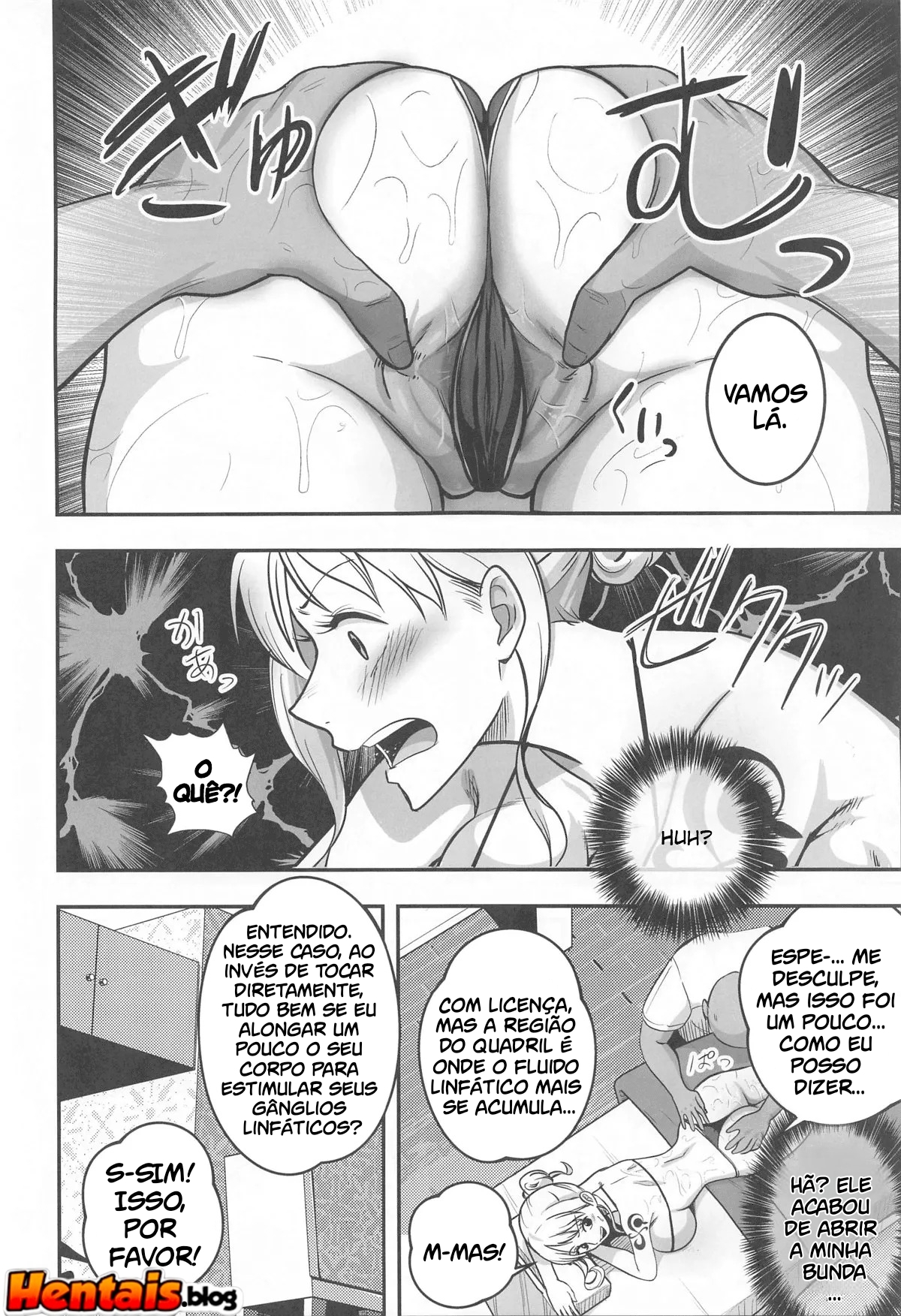 One Piece HQs Adultas: Massagem Depois Do Banho - Página 7