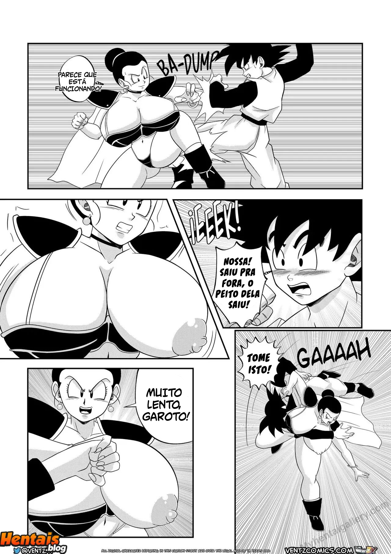 Dragon Ball HQ Porno: Treinamento Especial de Chichi - Página 7