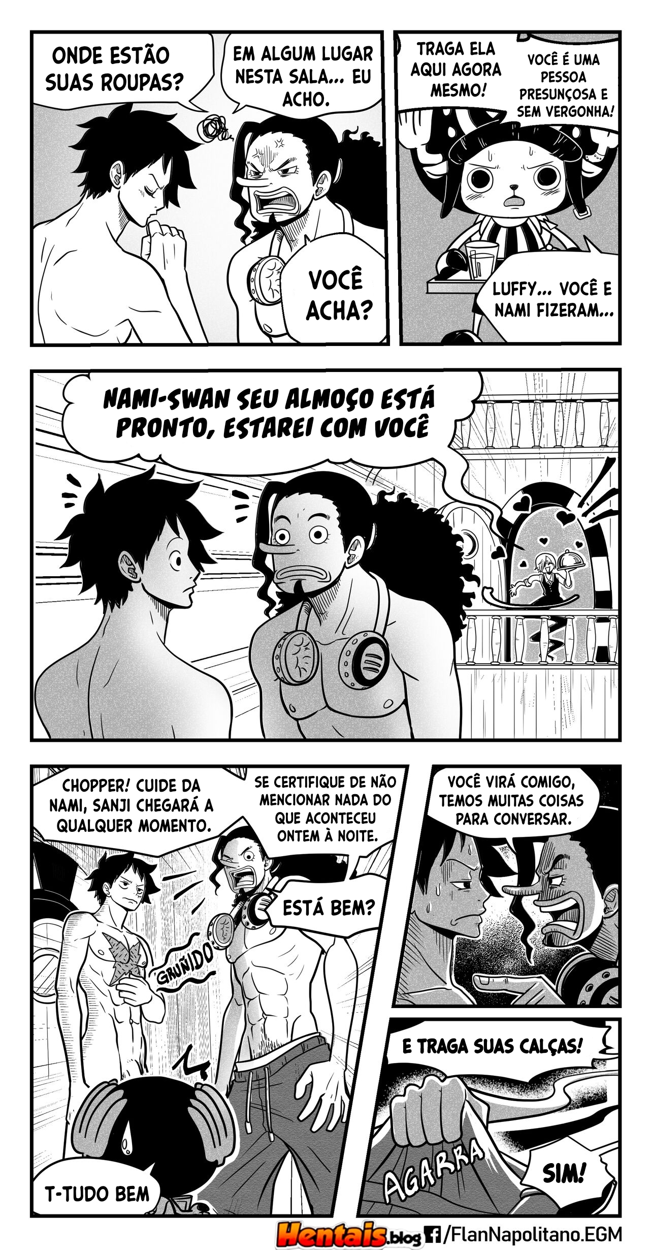 One Piece HQ Hentai: Flan Napolitan Cap.04 - Página 8