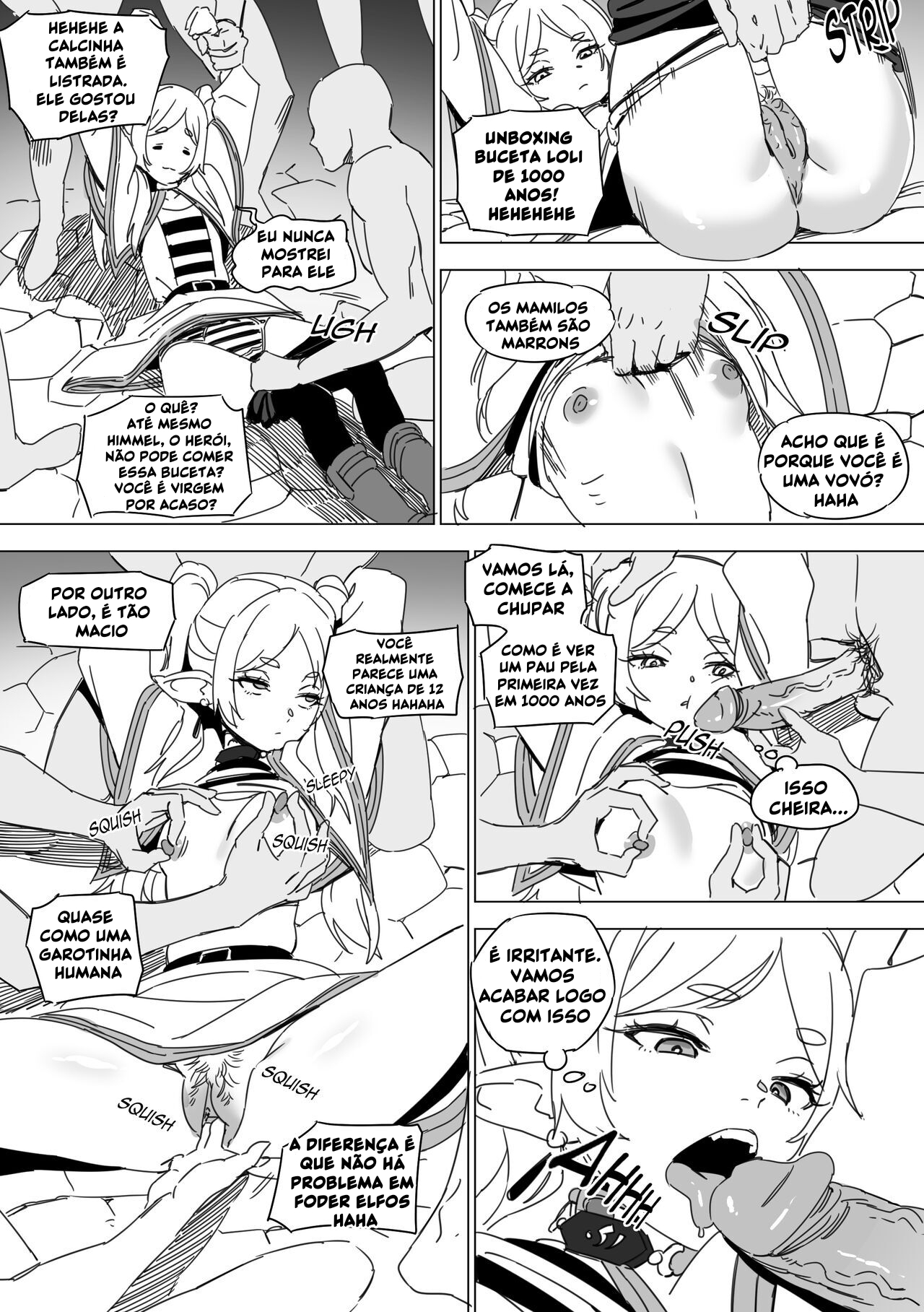 Sousou no Frieren HQ Hentai: Frieren Derrotada - Página 8