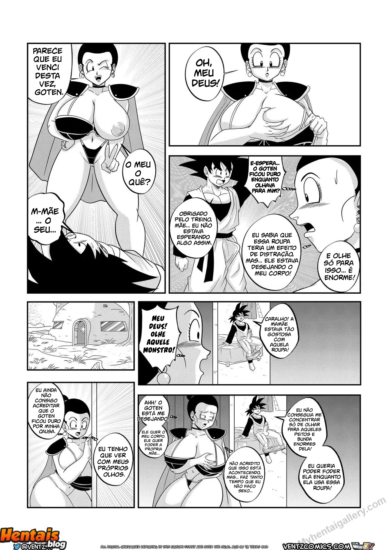Dragon Ball HQ Porno: Treinamento Especial de Chichi - Página 8