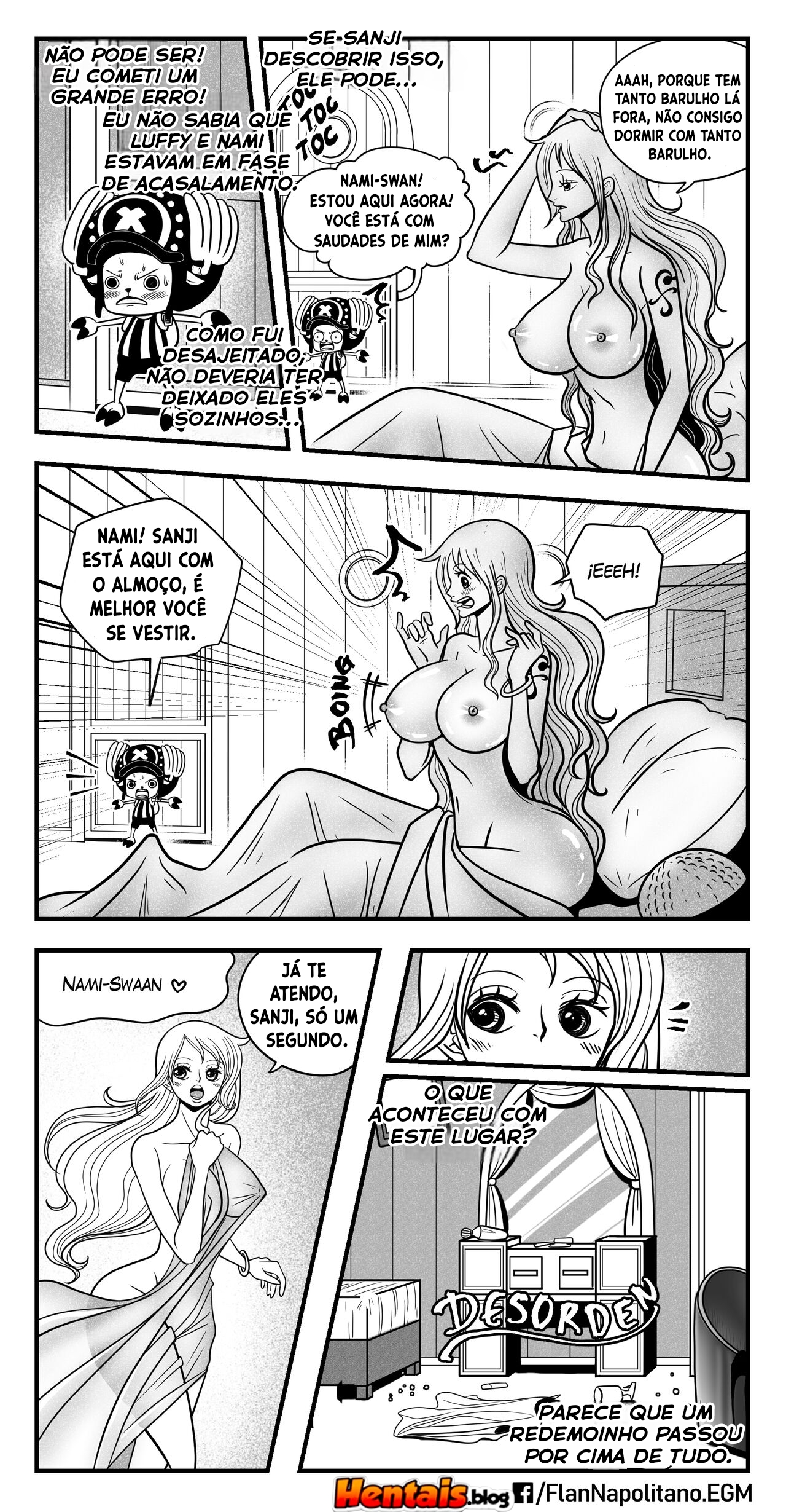 One Piece HQ Hentai: Flan Napolitan Cap.04 - Página 9