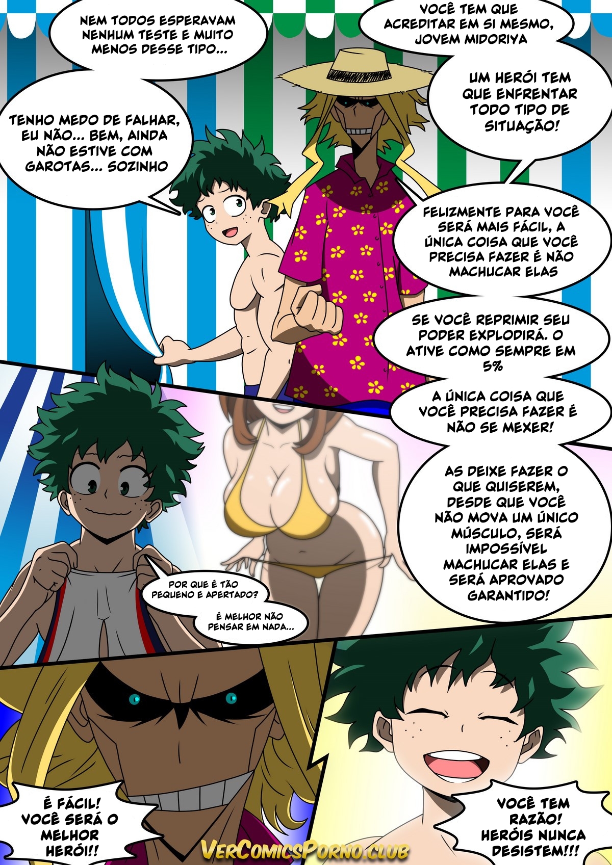 Boku No Hero HQ De Sexo: Escola de Verão VL.1 - Página 9