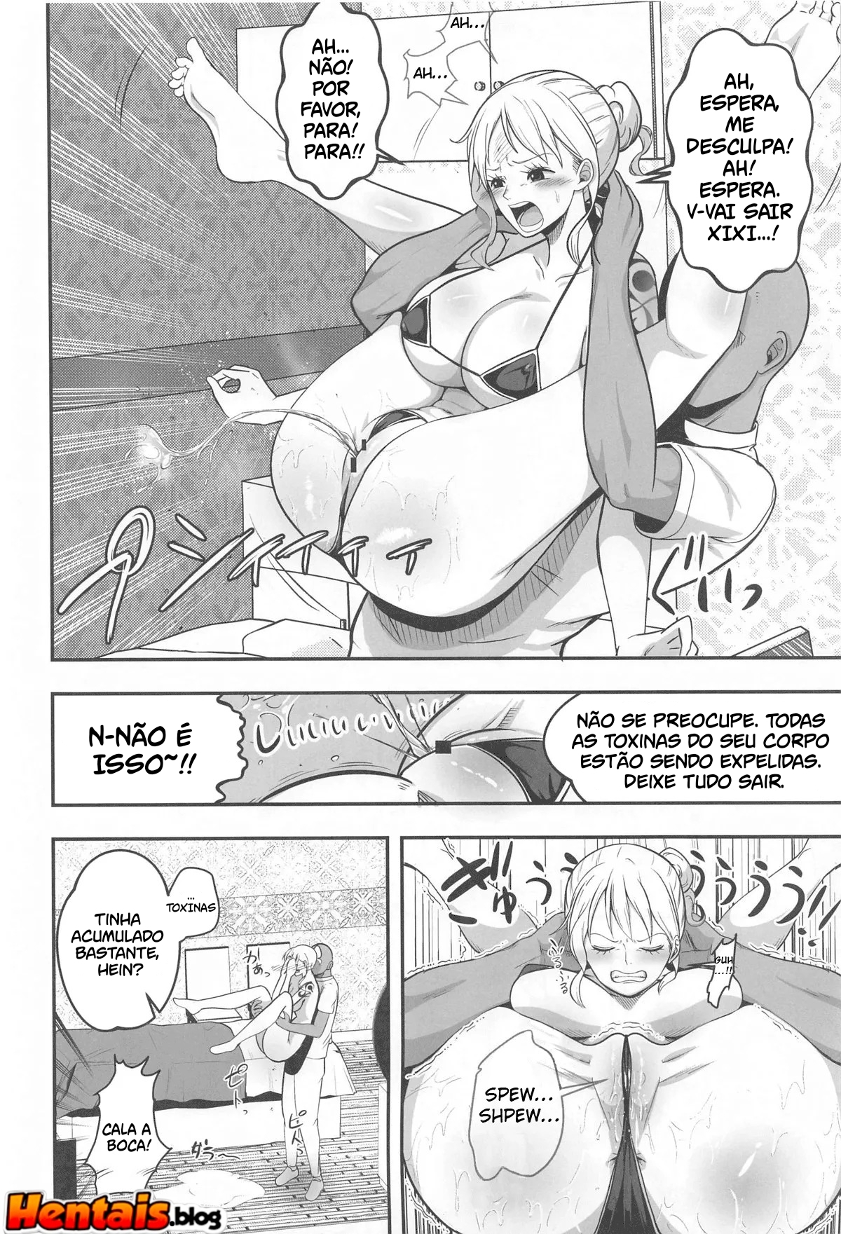 One Piece HQs Adultas: Massagem Depois Do Banho - Página 9