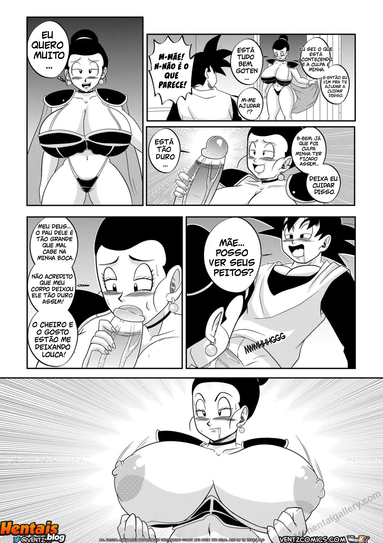 Dragon Ball HQ Porno: Treinamento Especial de Chichi - Página 9