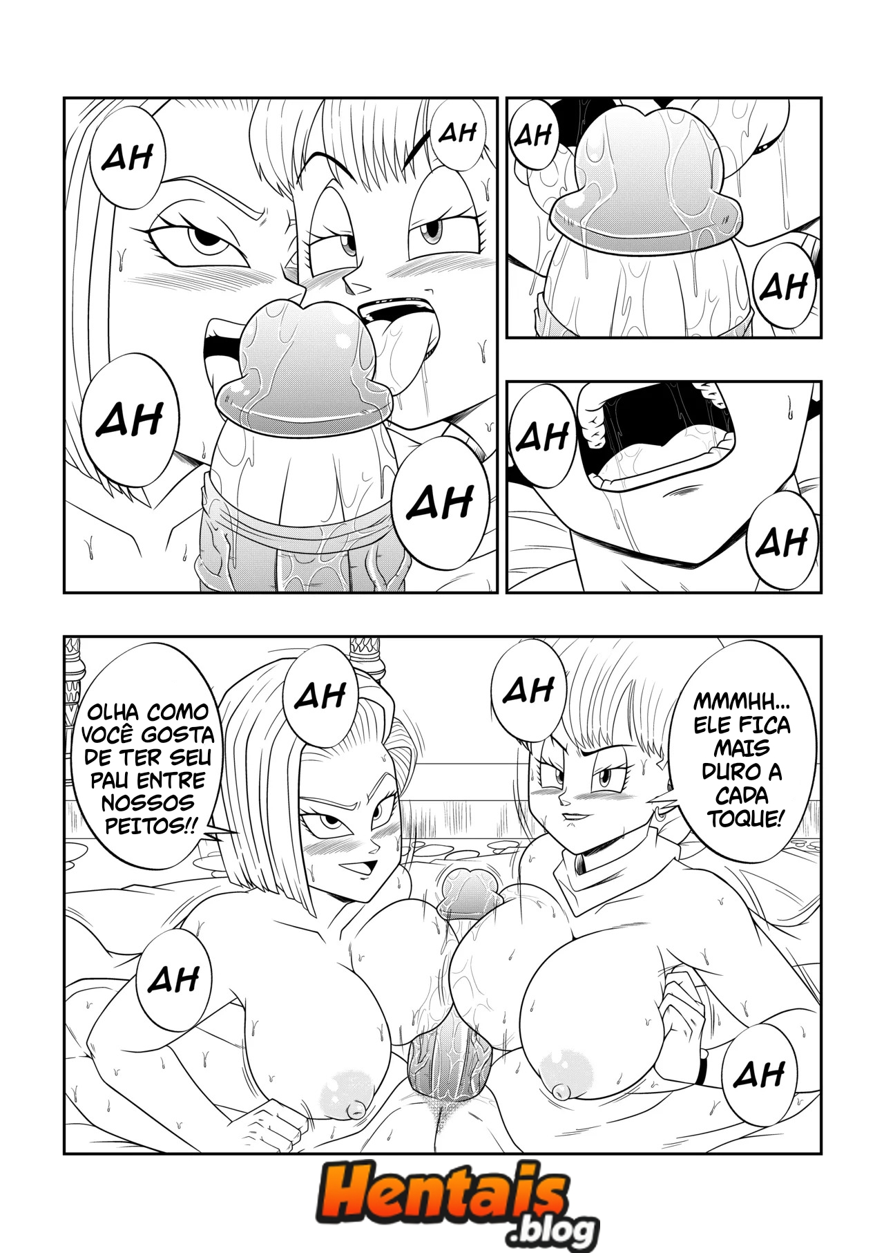 Dragon Ball HQ Porno: Entre As Sombras do Palácio Cap.03 - Página 9