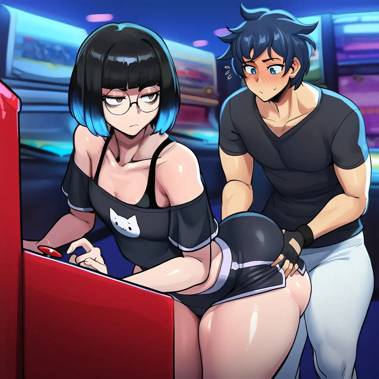 Nyxah e Jack Fazendo Sexo no Arcade - Página 5