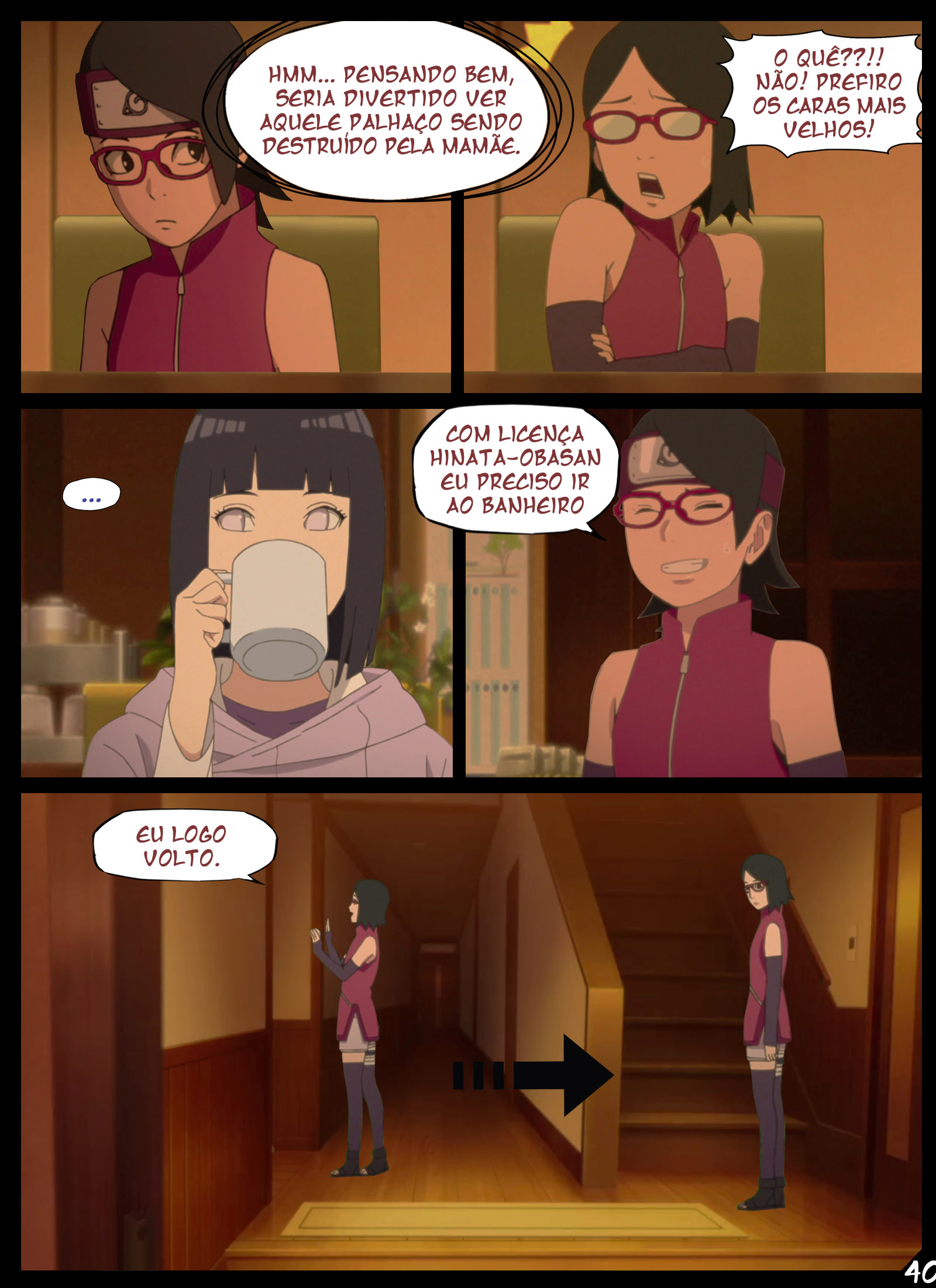 O presente de aniversário de Boruto - Página 42
