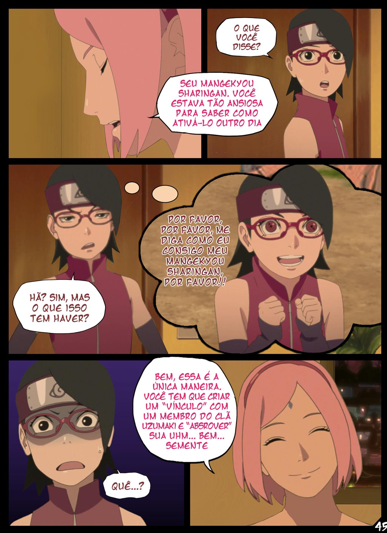 O presente de aniversário de Boruto - Página 47