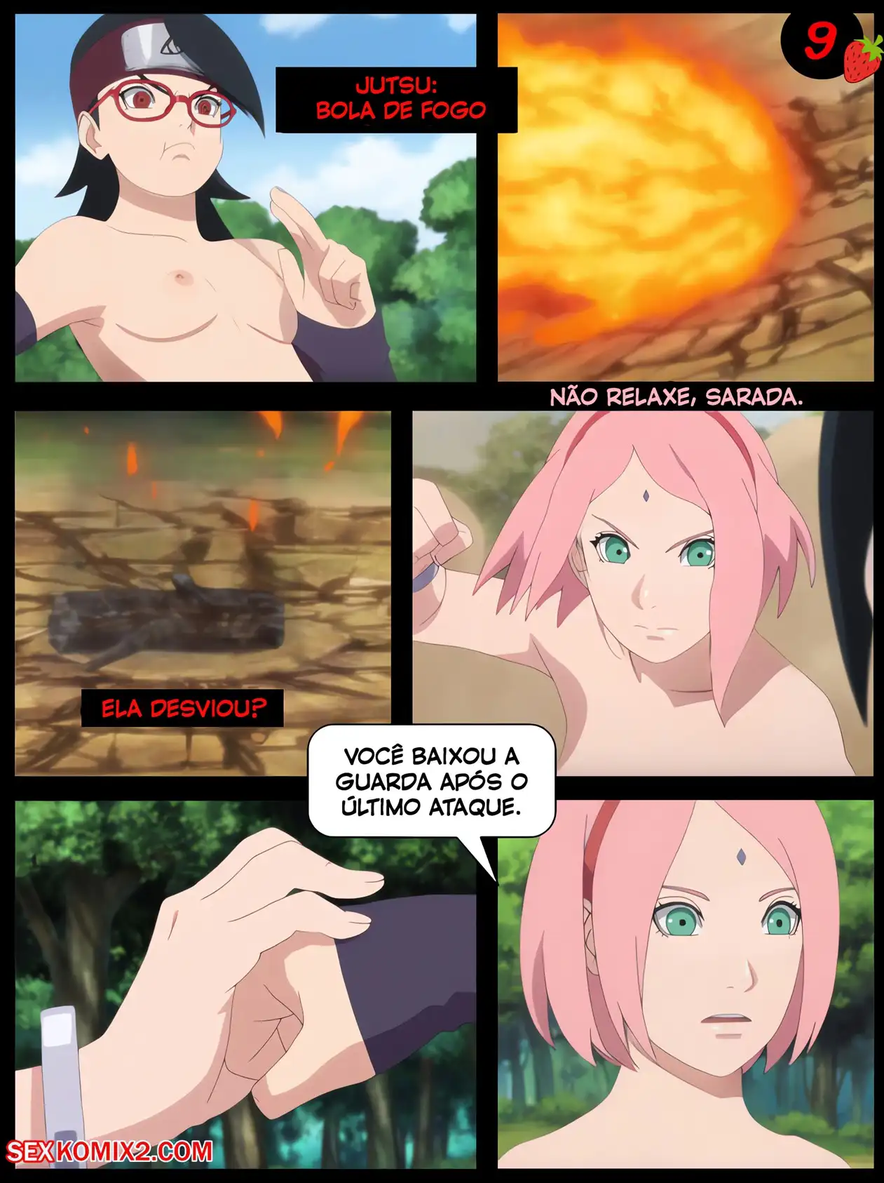 O Treino Quente de Sarada - Página 10
