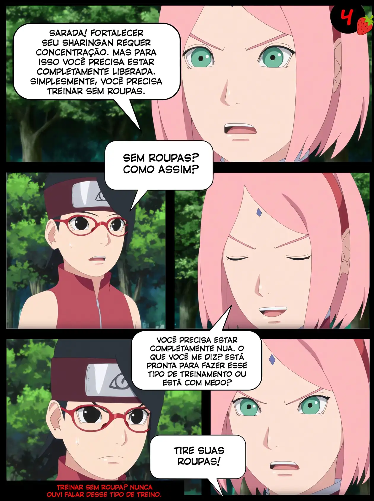 O Treino Quente de Sarada - Página 5