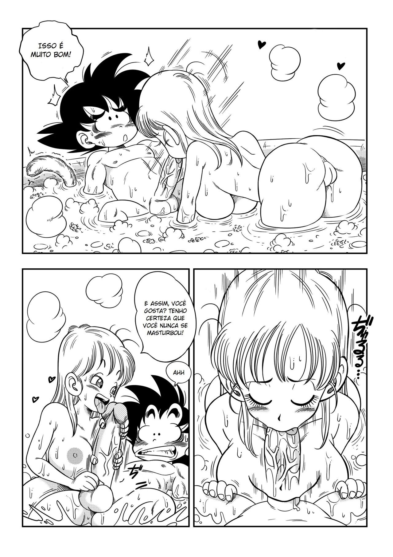 Dragon Ball Z Hentai: Sexo Na Banheira - Página 11