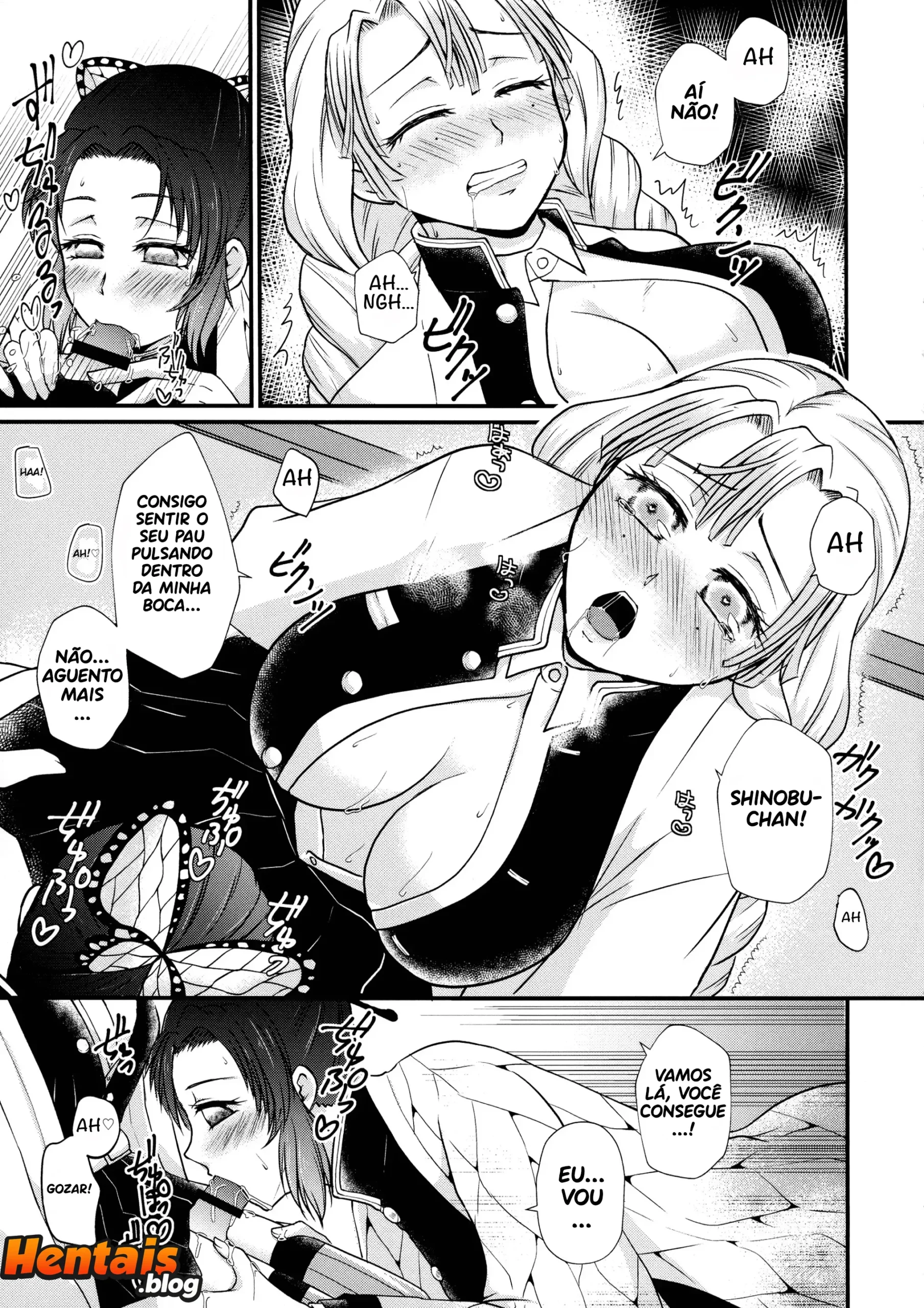 Kimetsu No Yaiba Hentai: Sangue Demoníaco Futanari - Página 11