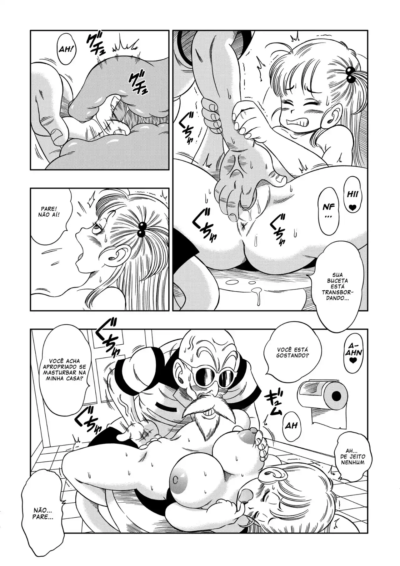DBZ Hentai: A Técnica Proibida do Mestre Kame - Página 12